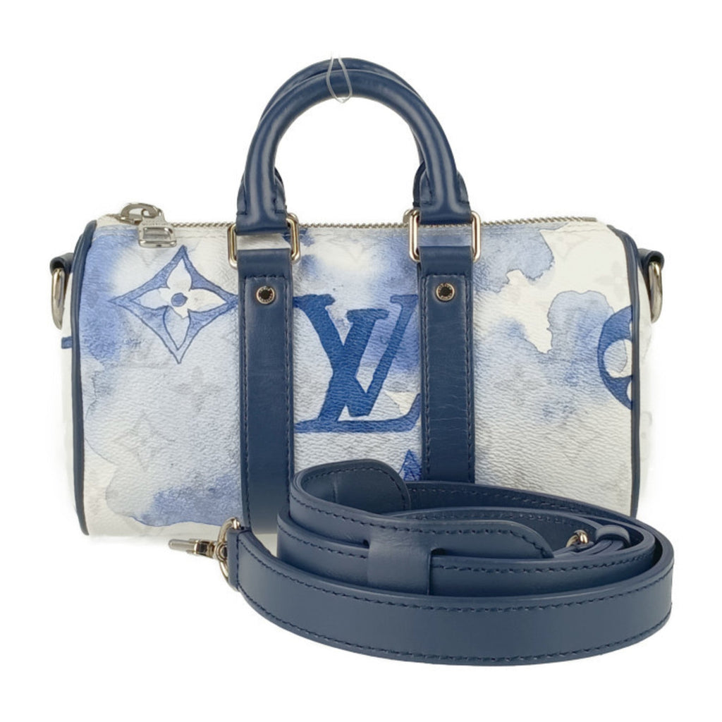 Louis Vuitton Blue Monogram White Monogram Handbag Shoulder Bag