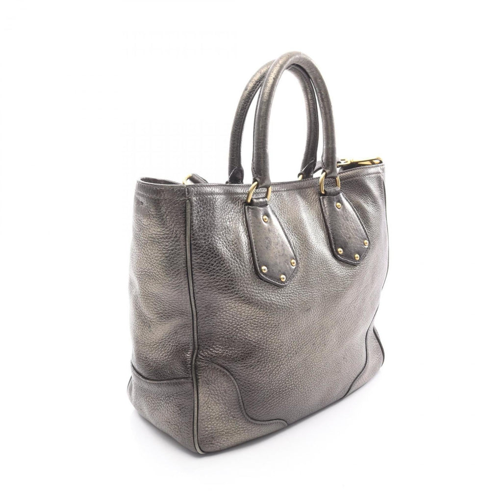 Prada Khaki Leather Handbag