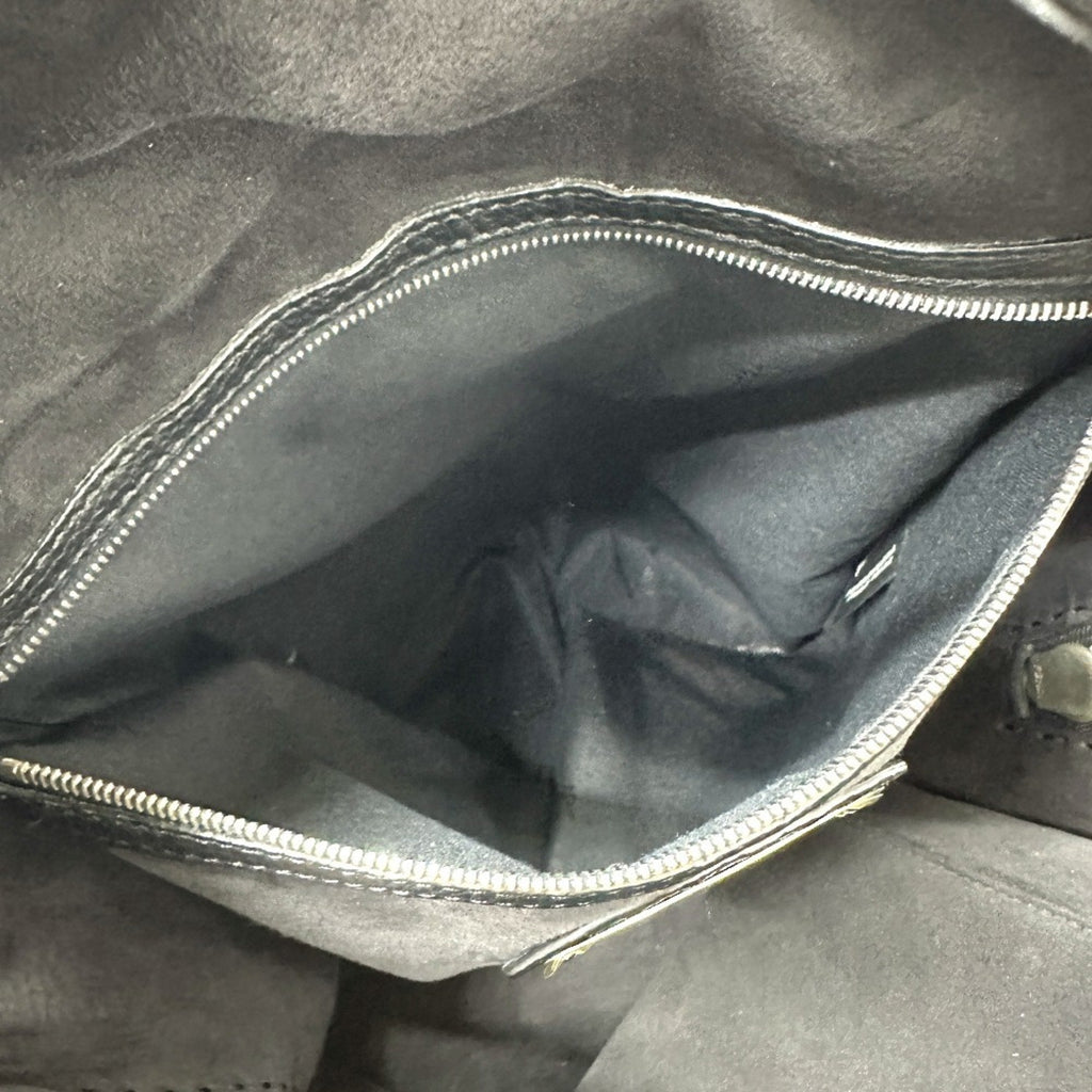 Fendi Black Leather Backpack