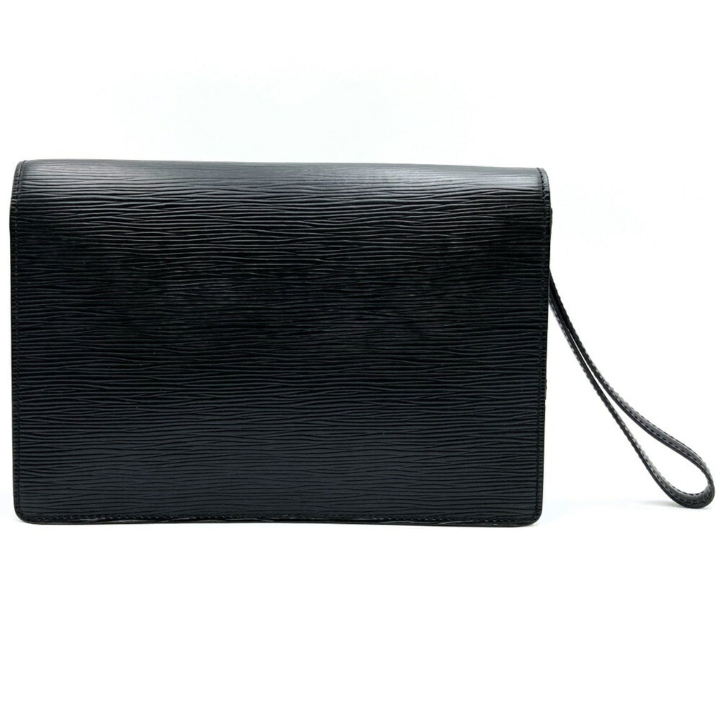 Louis Vuitton Black Noir Epi Leather Clutch Bag