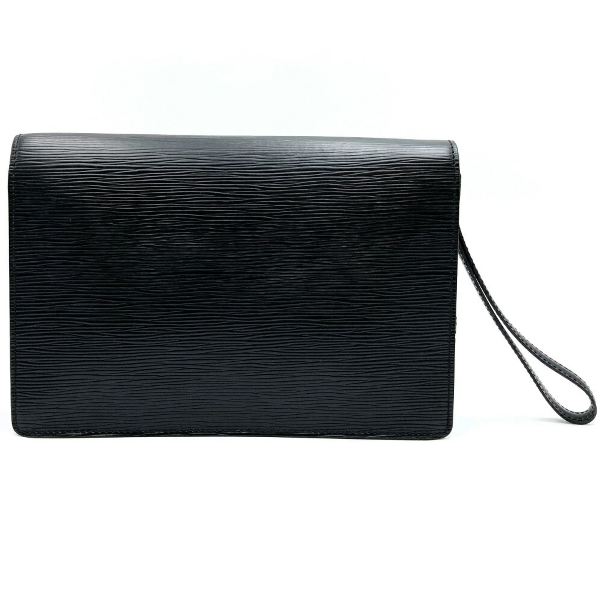 Louis Vuitton Black Noir Epi Leather Clutch Bag