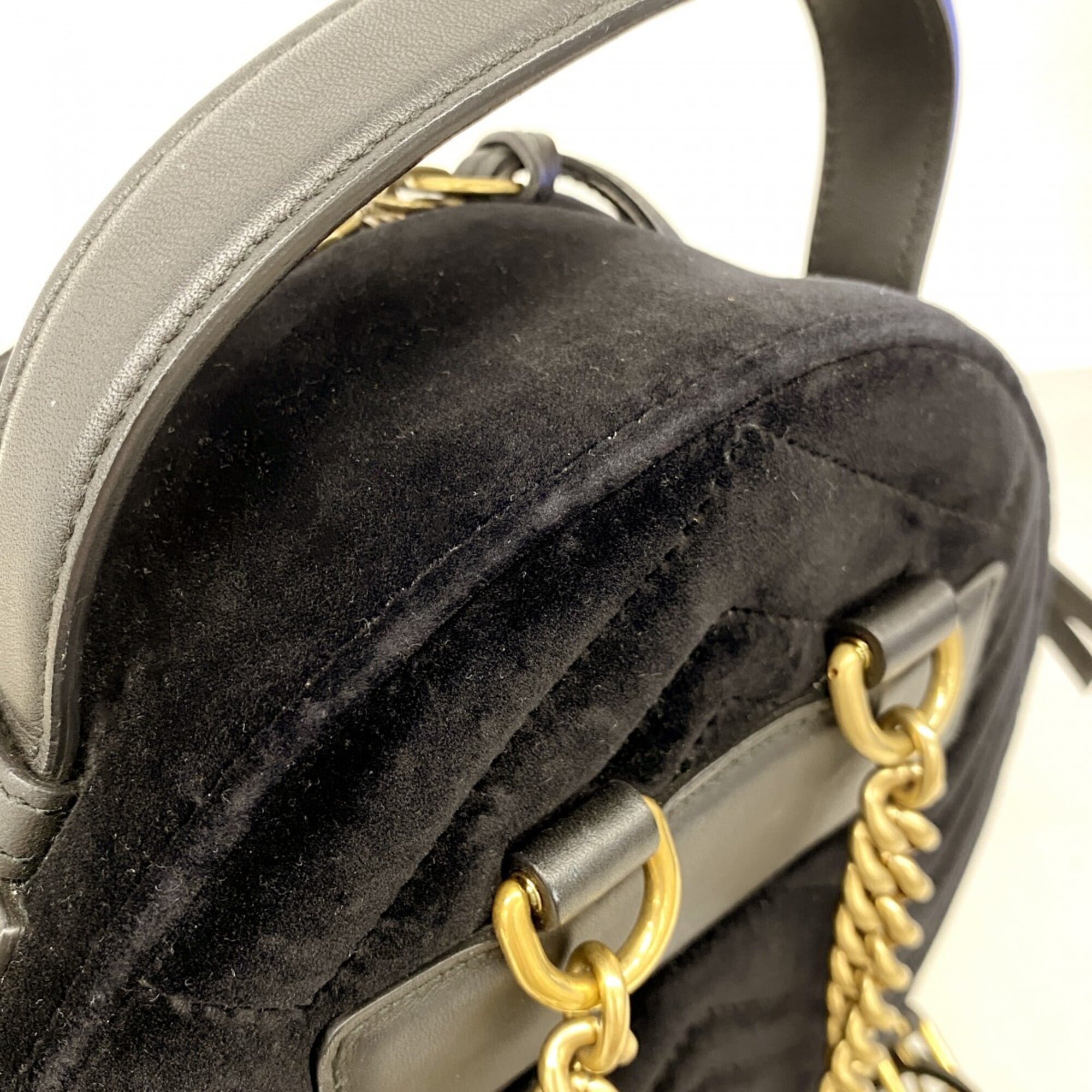 Gucci Black Velvet Backpack (Pre-Owned)