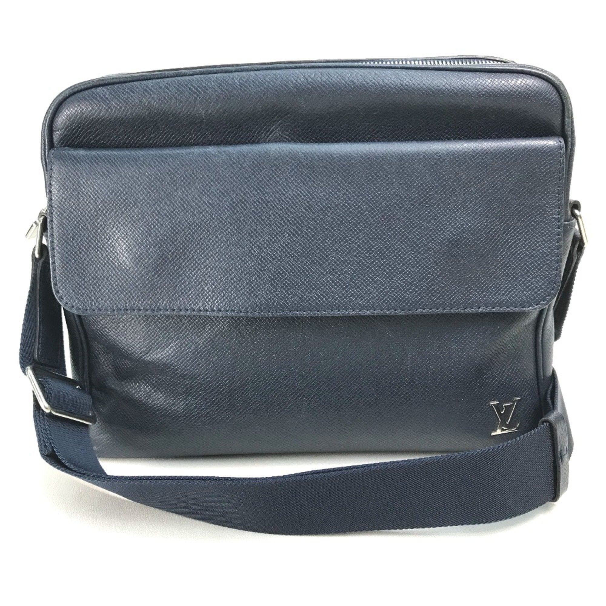 Louis Vuitton Navy Leather Shoulder Bag