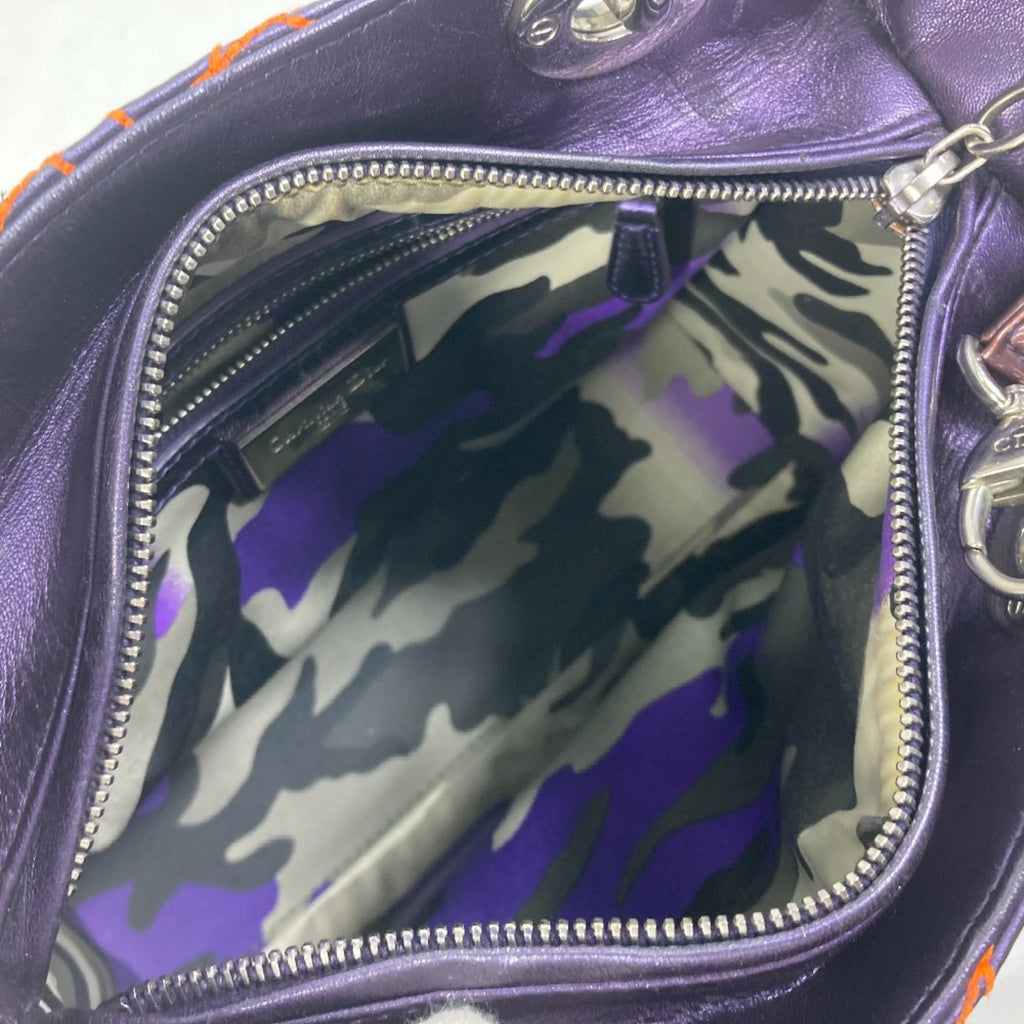 Christian Dior Purple Leather Handbag (Pre-Owned)