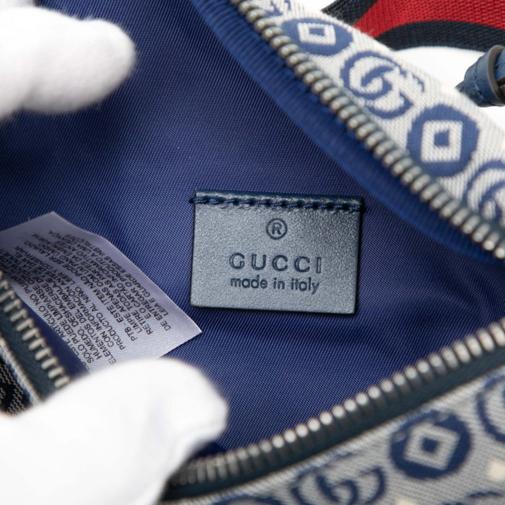 Gucci Blue Nylon Sling Bag (Pre-Owned)