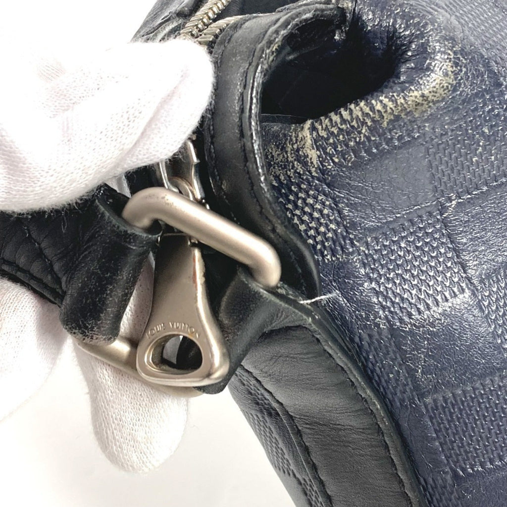 Louis Vuitton Black Galle Navy Damier Infini Shoulder Bag