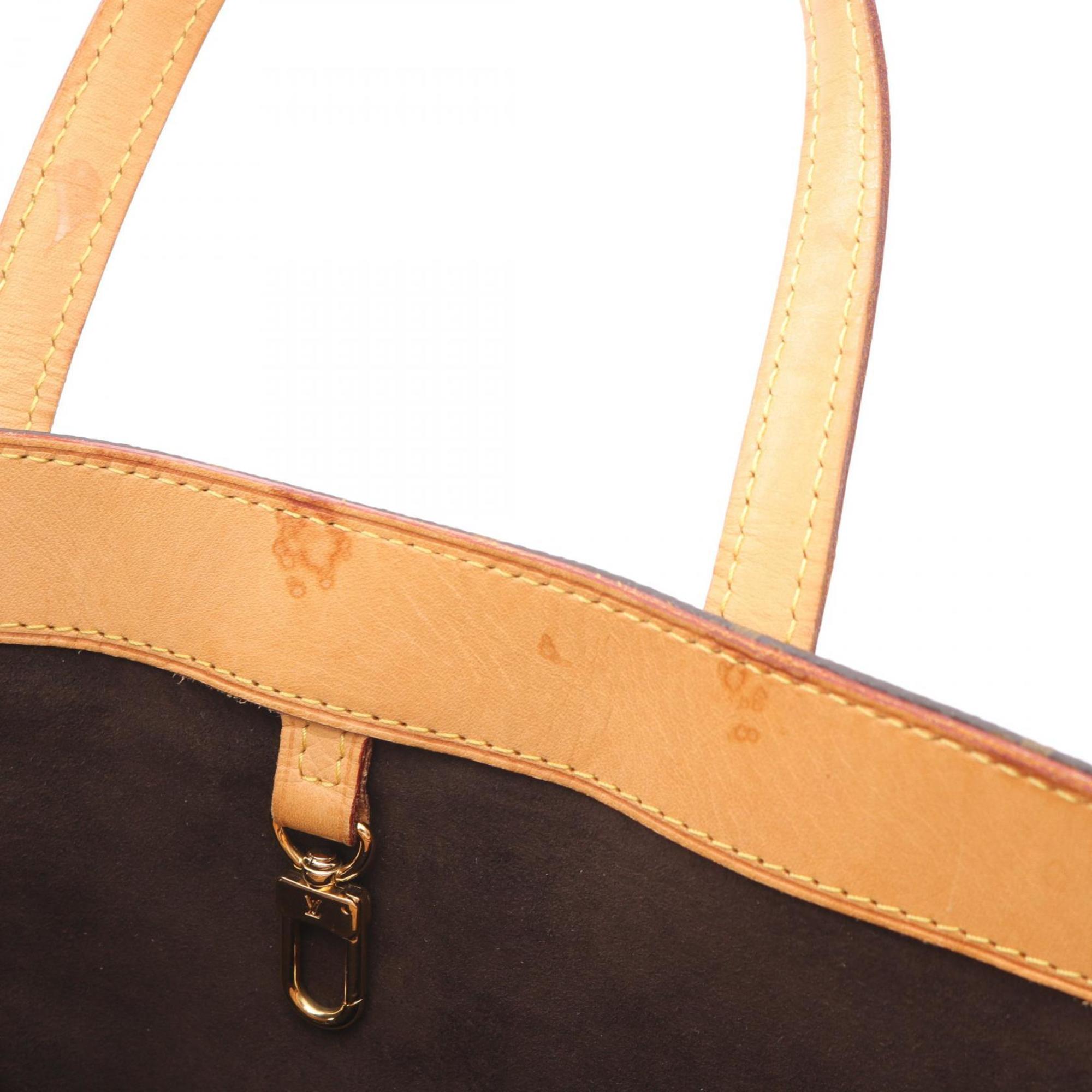 Louis Vuitton Brown Coated Canvas Leather Handbag