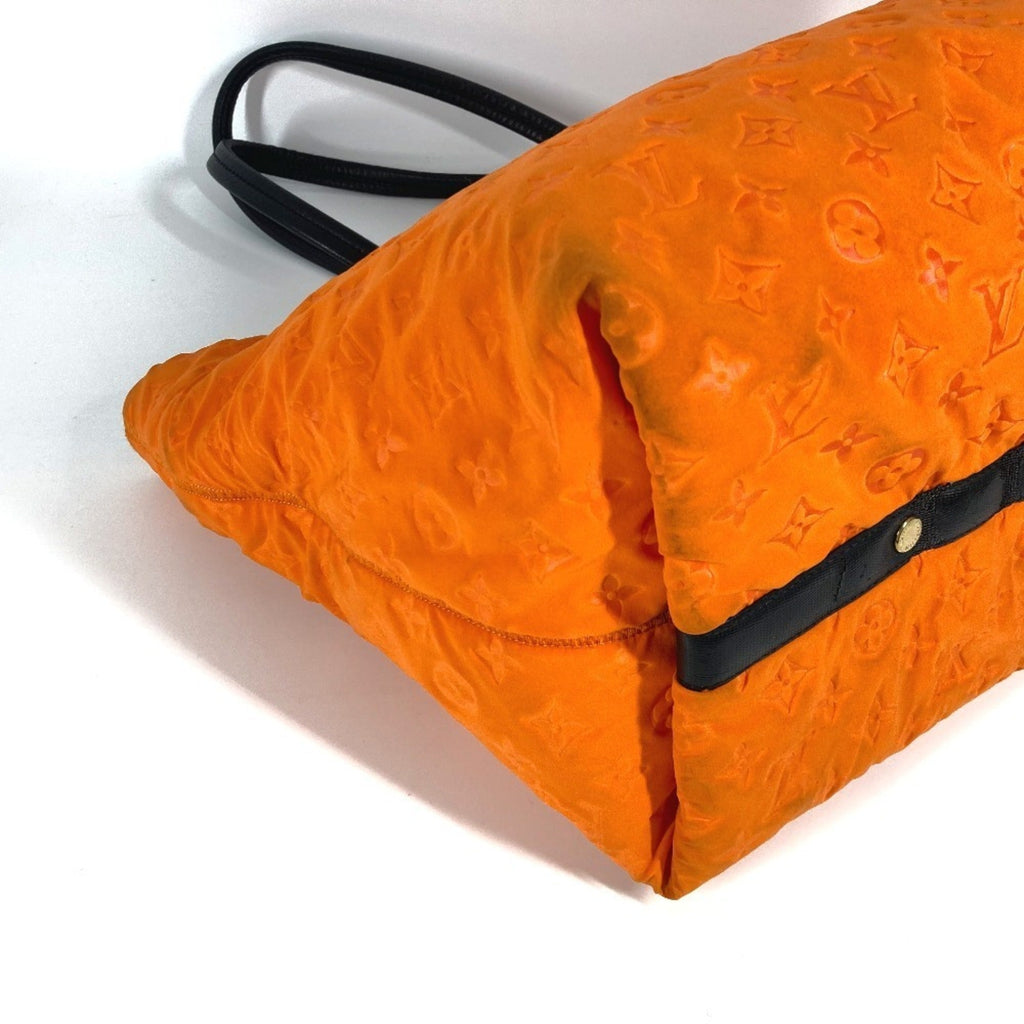 Louis Vuitton Orange Microfiber Shoulder Bag Tote Bag