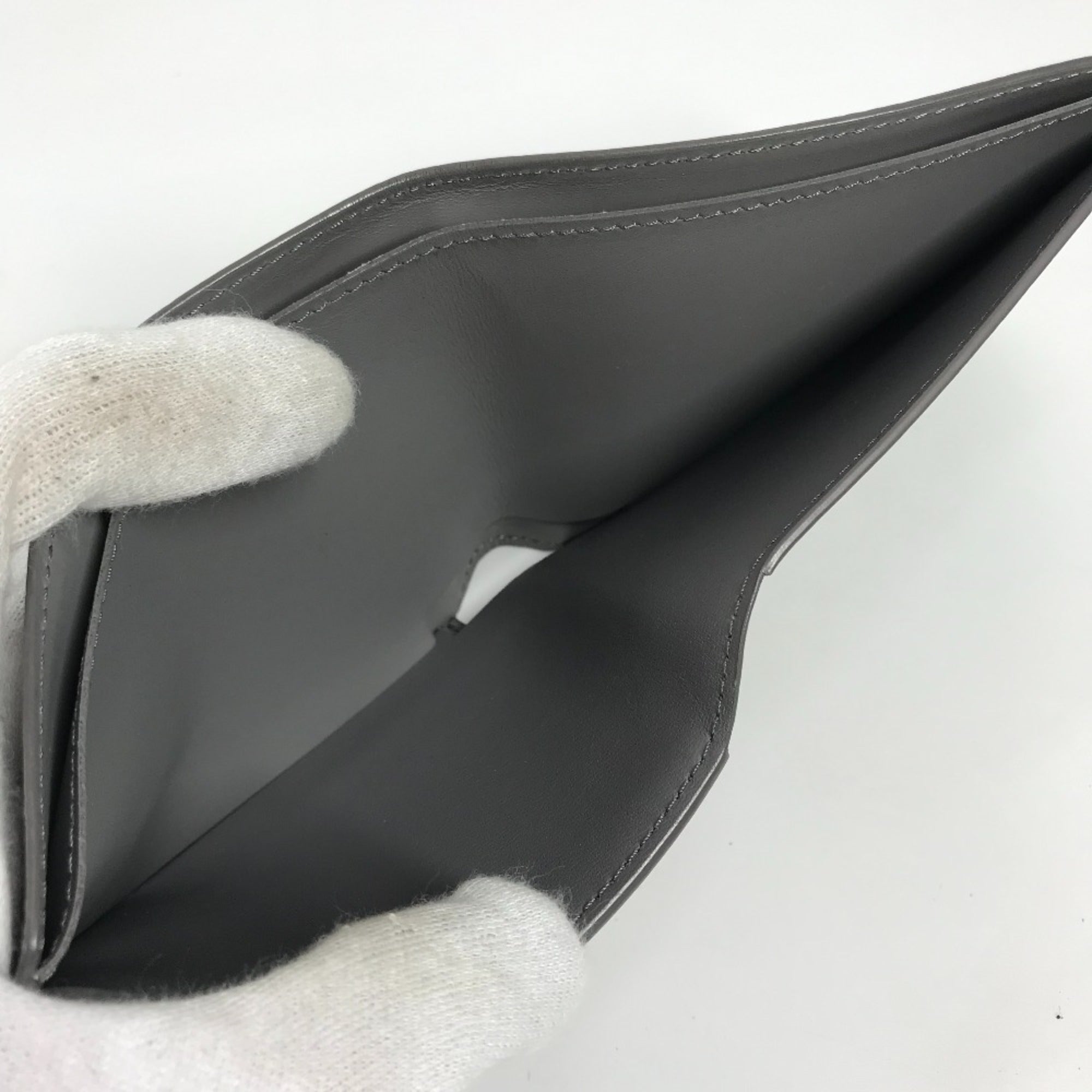 Louis Vuitton Gray Leather Wallet