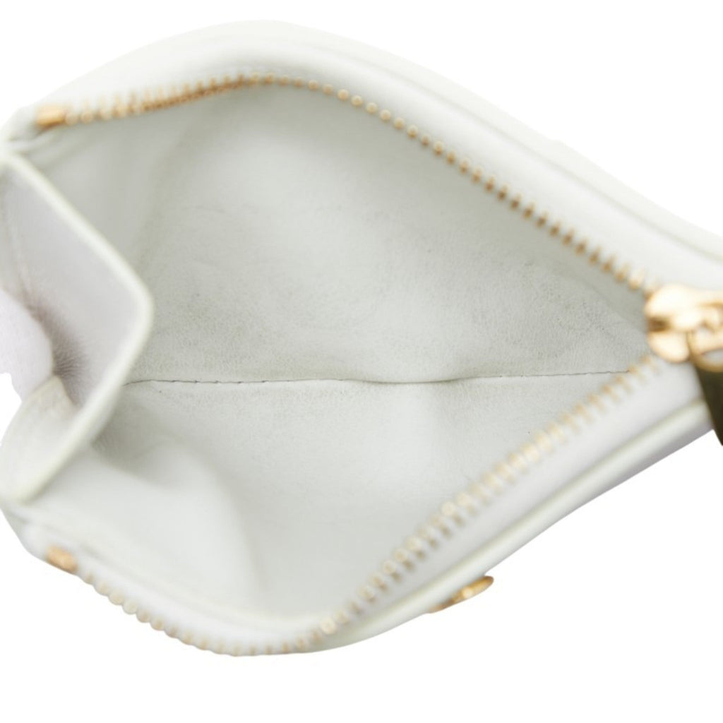 Bottega Veneta White Leather Wallet (Bi-Fold)