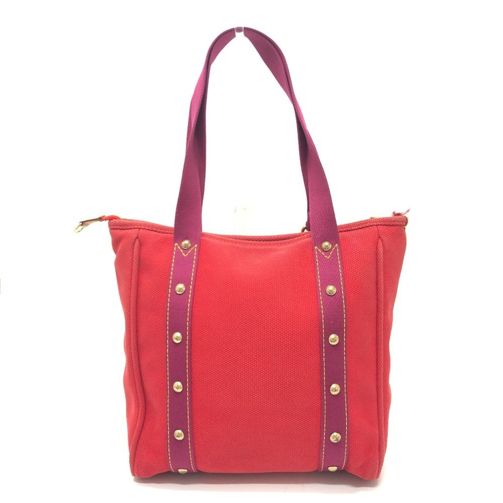 Louis Vuitton Red Color Canvas Tote Bag