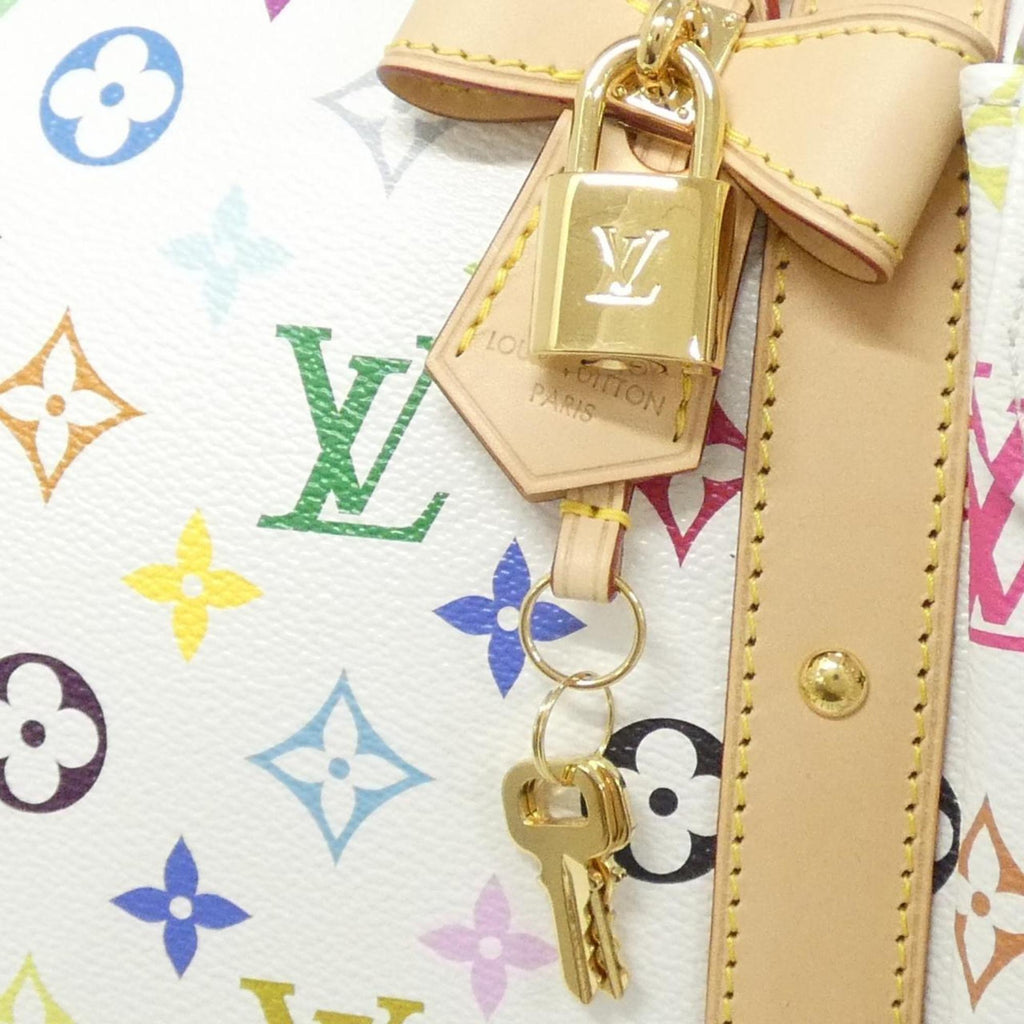 Louis Vuitton Monogram Multicolore White Coated Canvas Boston Bag