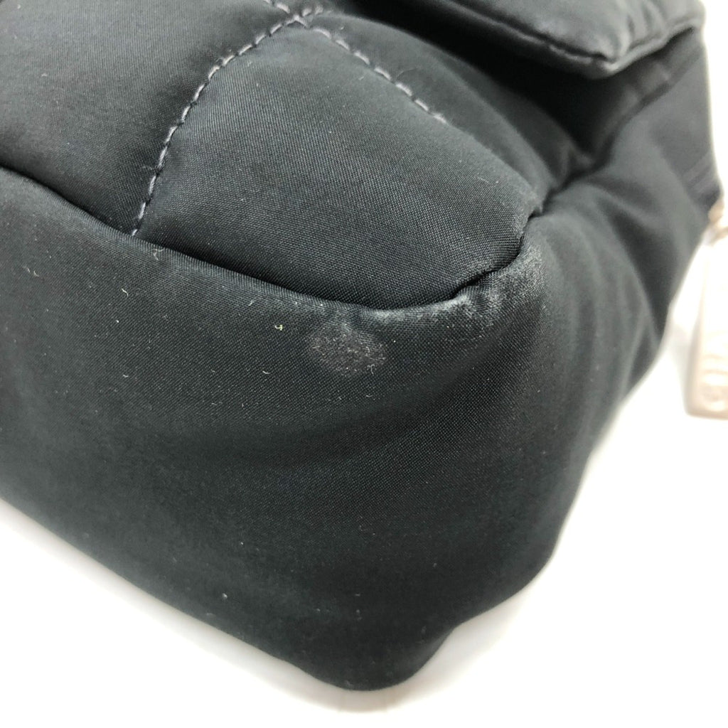 Chanel Black Cloth Shoulder Bag