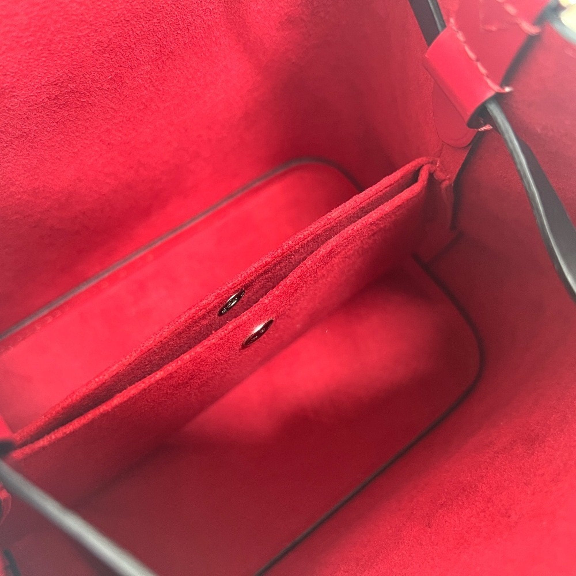 Louis Vuitton Black Red Color Tricolor White Epi Leather Shoulder Bag