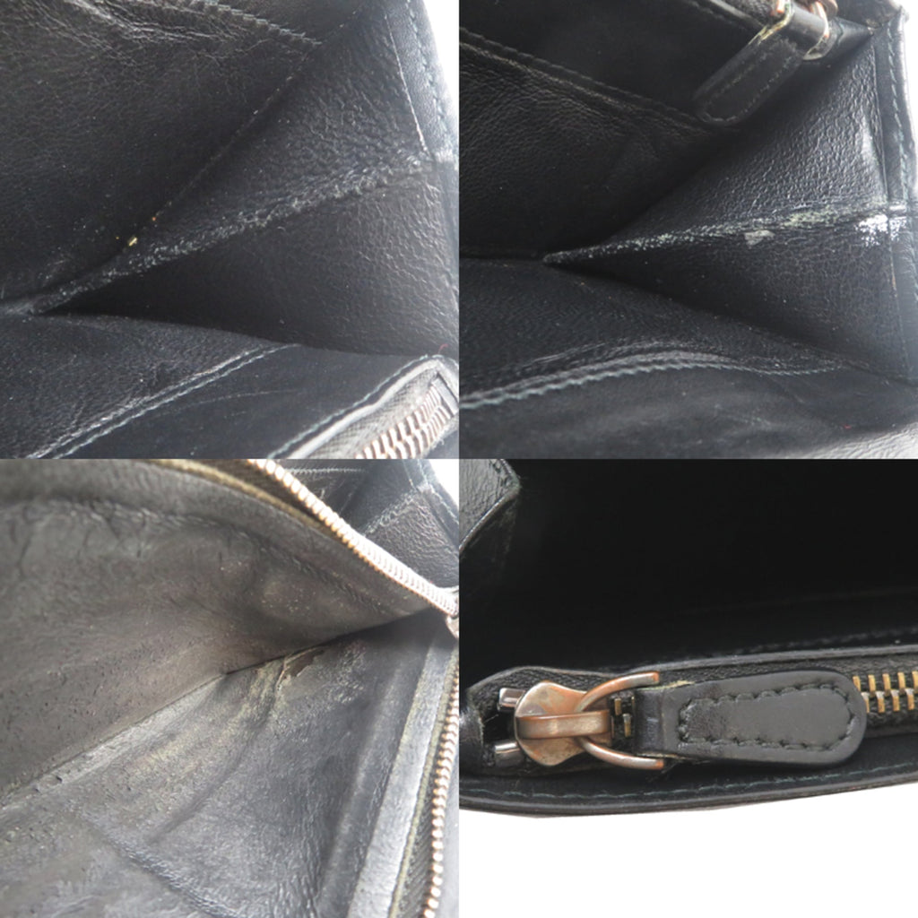 Bottega Veneta Black Leather Wallet (Bi-Fold)
