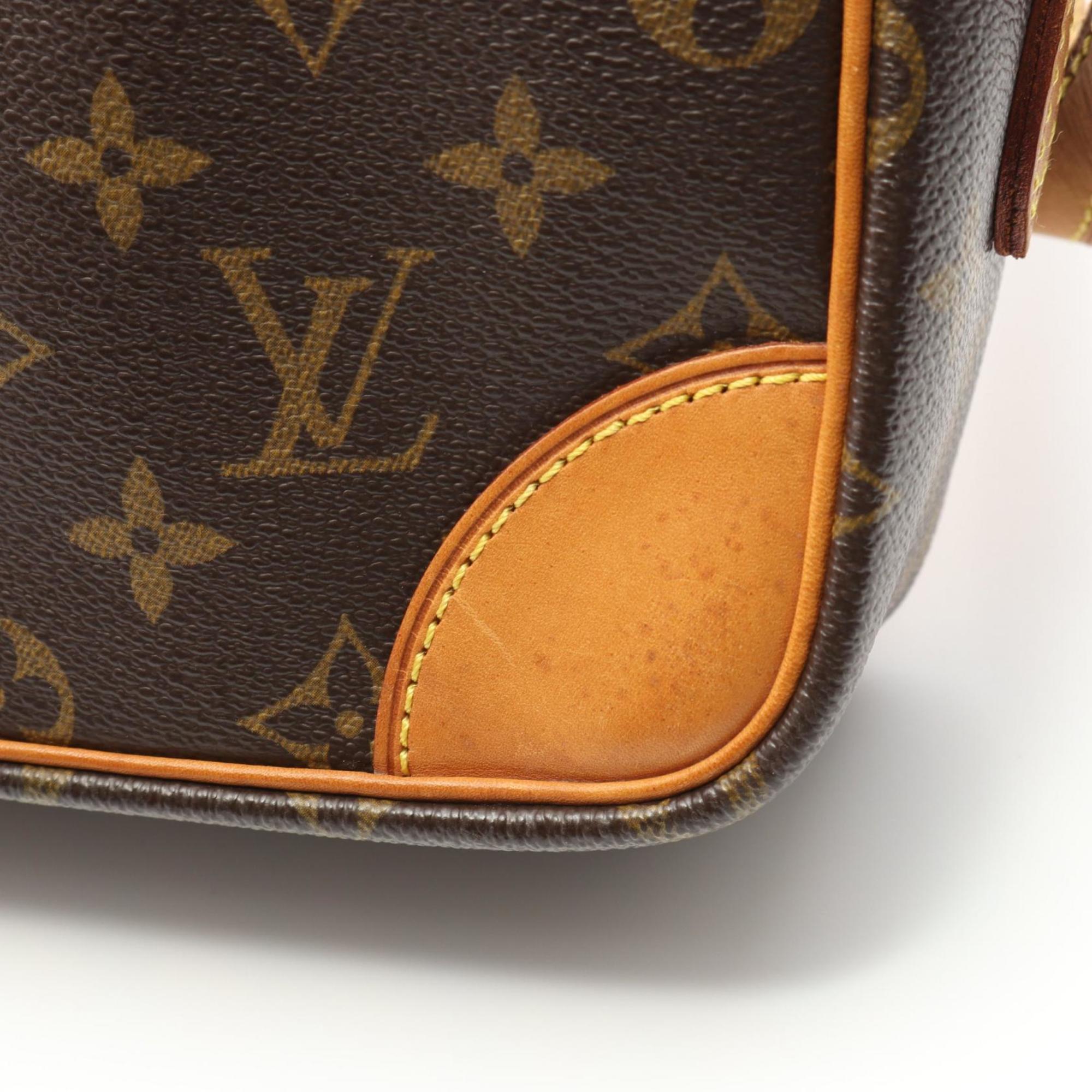 Louis Vuitton Brown Coated Canvas Shoulder Bag