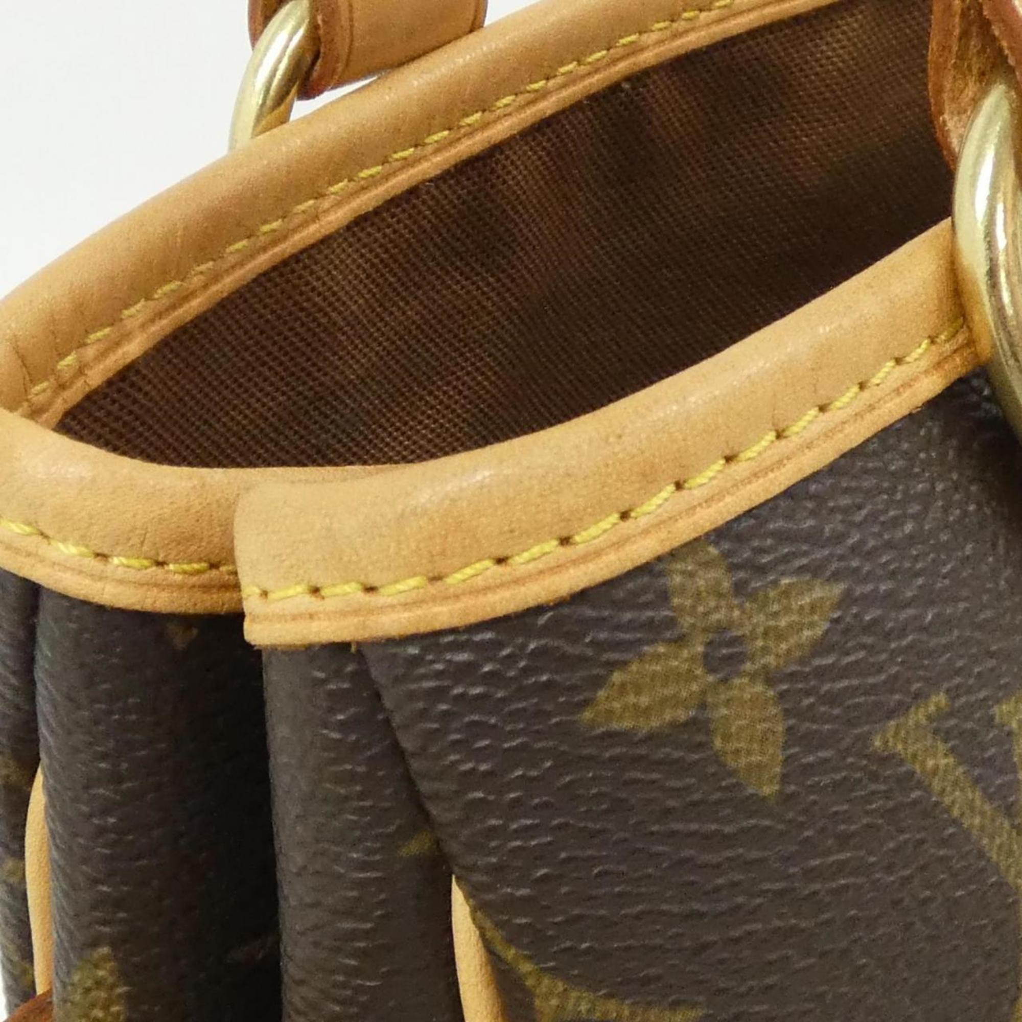 Louis Vuitton Marron Coated Canvas Handbag