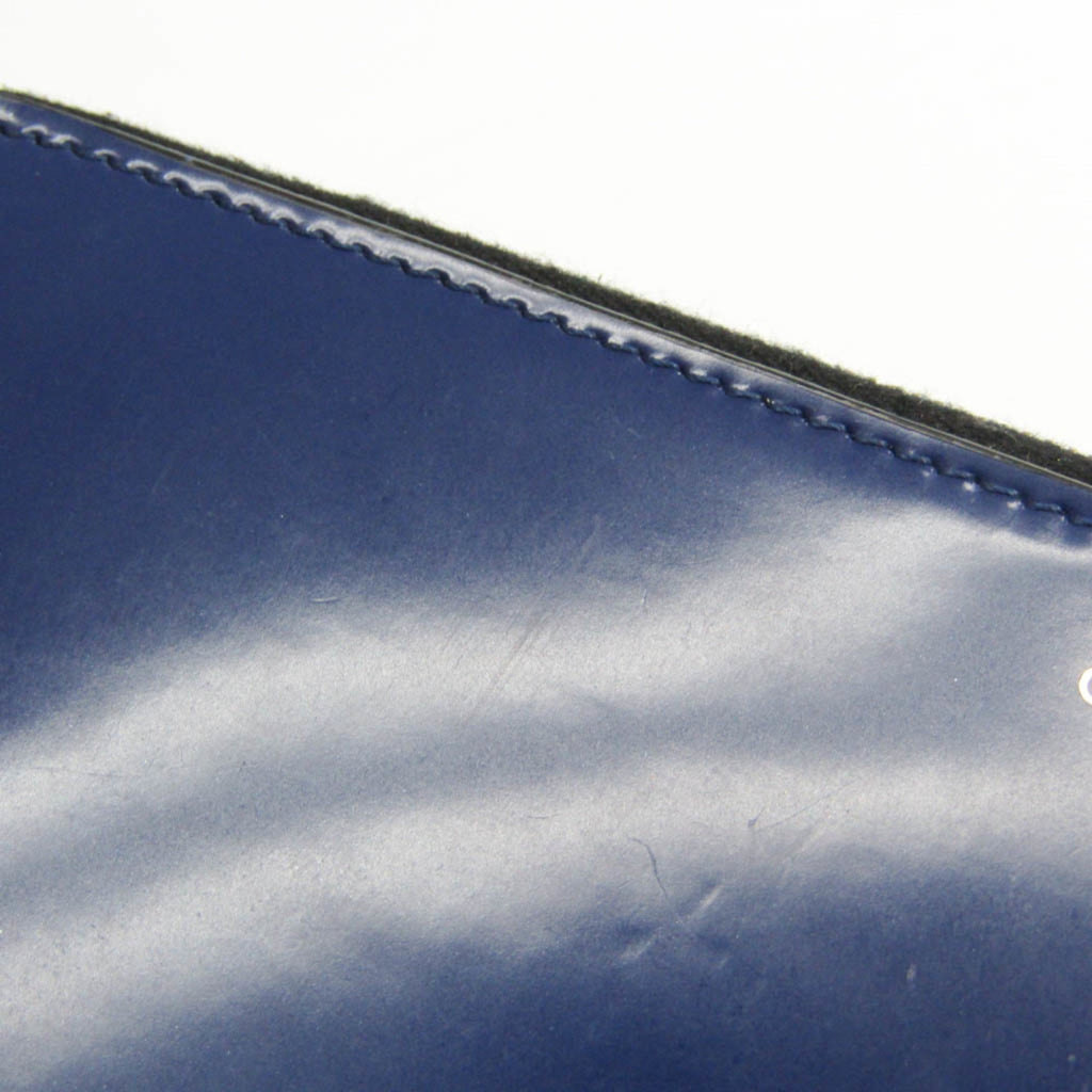 Celine Navy Leather Long Wallet (Bi-Fold)