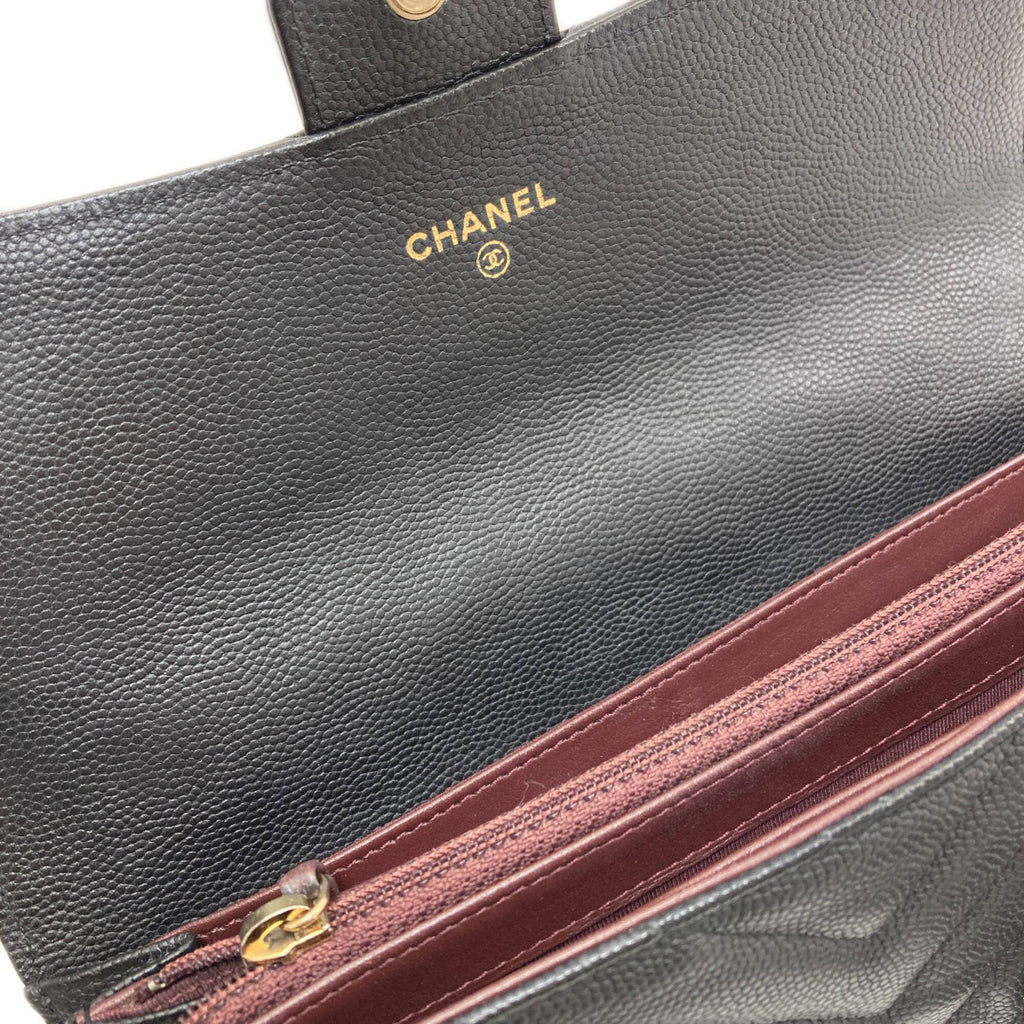 Chanel Black Long Wallet (Bi-Fold)