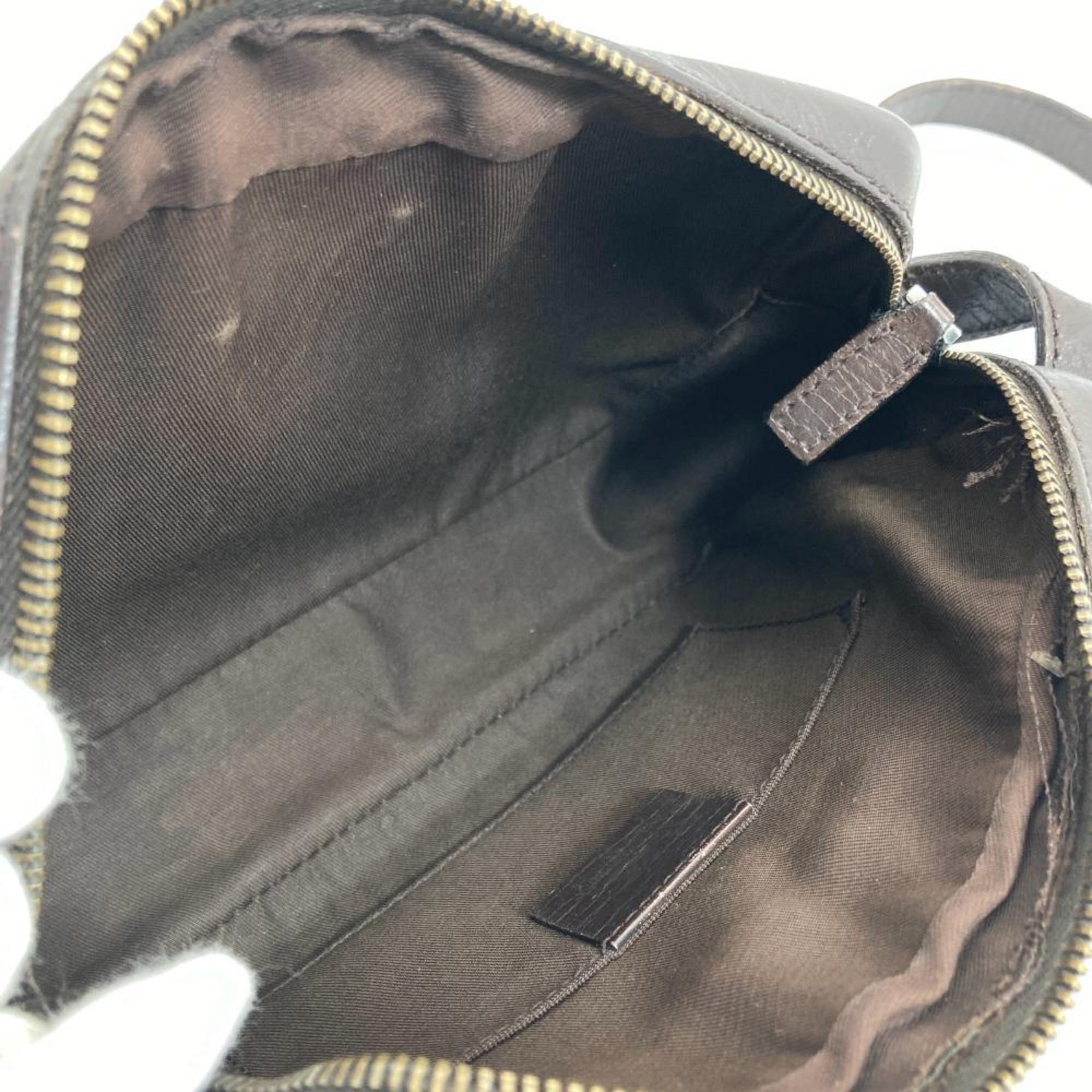 Gucci Beige Brown Gg Supreme Canvas Shoulder Bag (Pre-Owned)