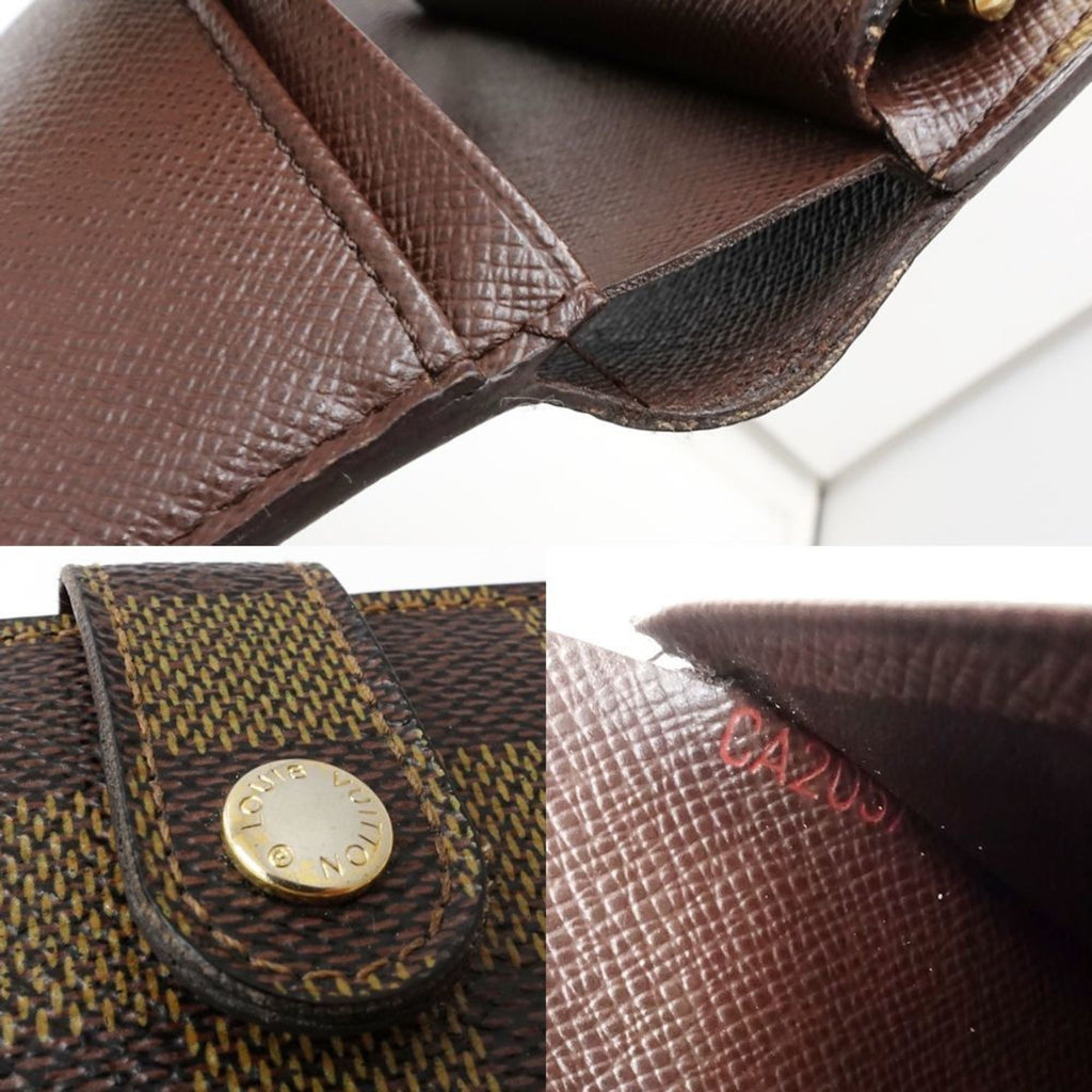 Louis Vuitton Damier Damier Canvas Ebene Damier Canvas Wallet