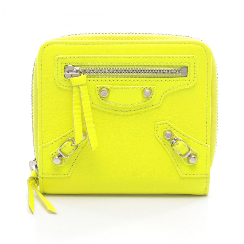 Balenciaga Yellow Leather Wallet (Bi-Fold)