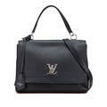 Louis Vuitton Lockme Ii Black Noir Leather Handbag Shoulder Bag