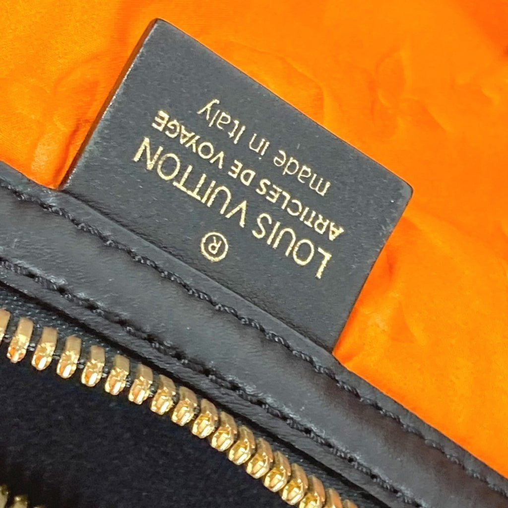 Louis Vuitton Orange Microfiber Shoulder Bag Tote Bag