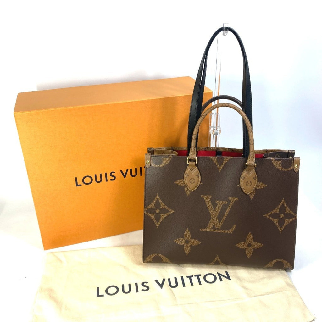 Louis Vuitton Beige Brown Monogram Shoulder Bag Tote Bag