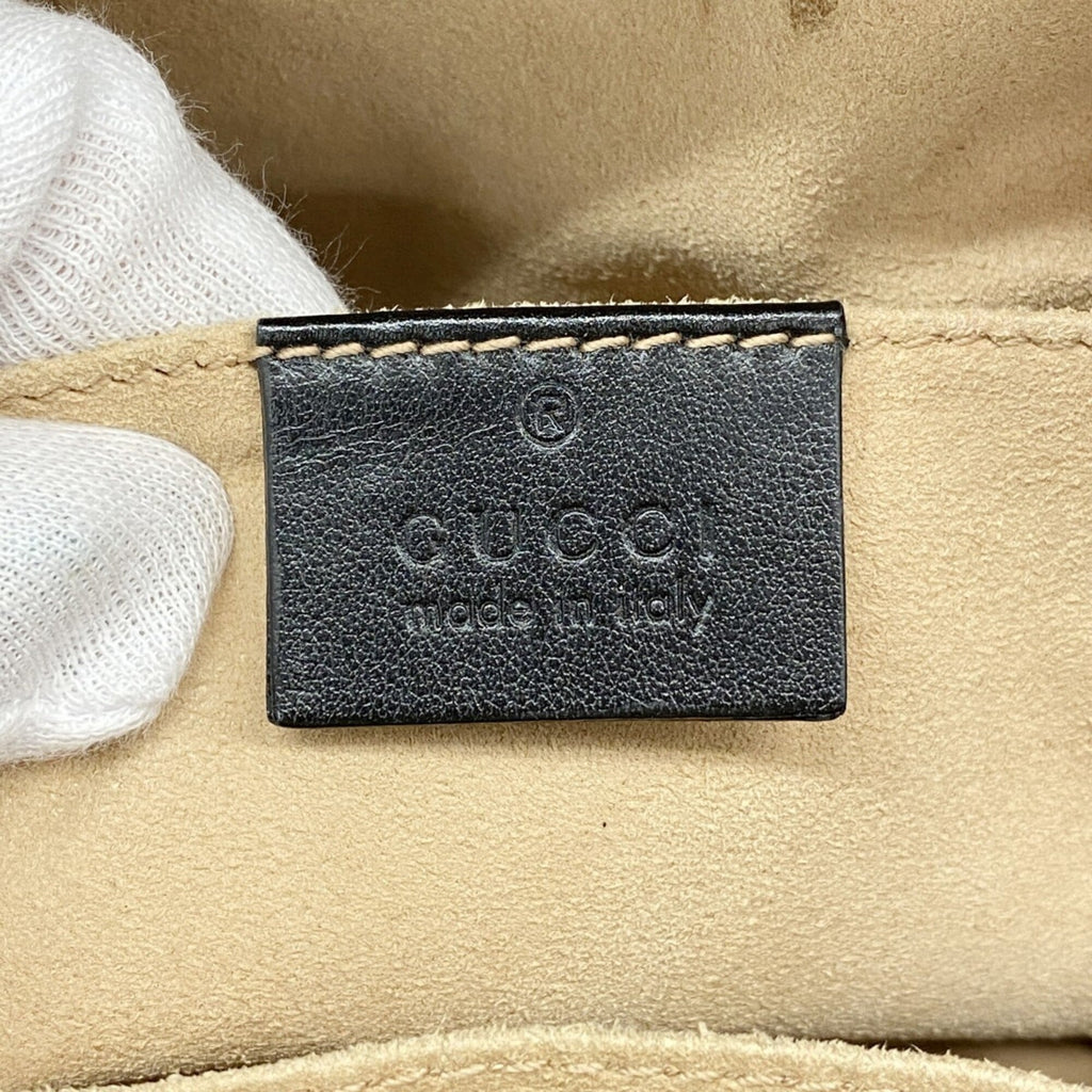 Gucci Black Leather Backpack (Pre-Owned)