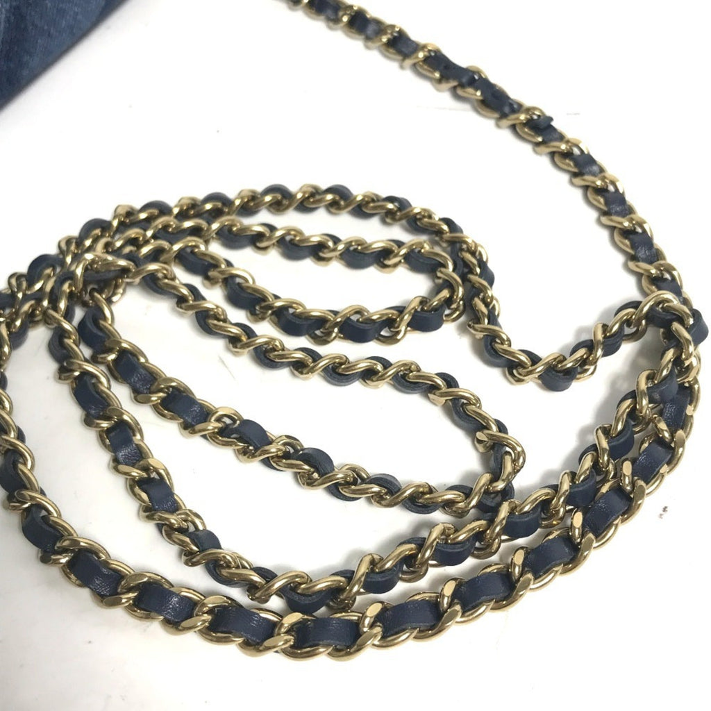 Chanel Blue Denim Shoulder Bag