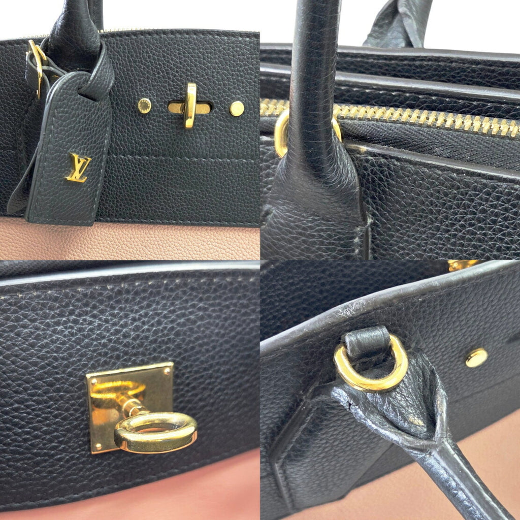 Louis Vuitton Black Pink Cuir Ombre Leather Handbag