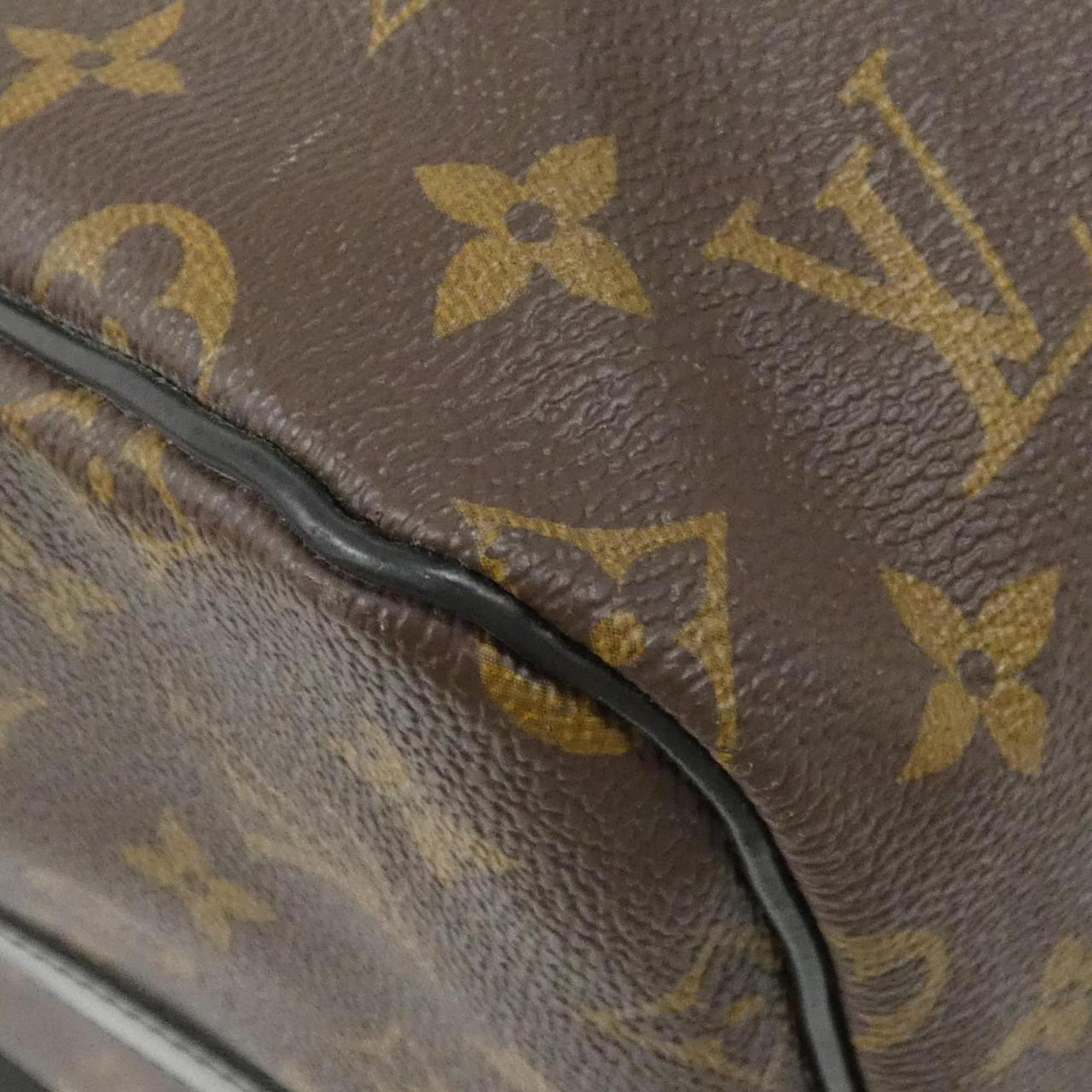 Louis Vuitton Marron Coated Canvas Boston Bag