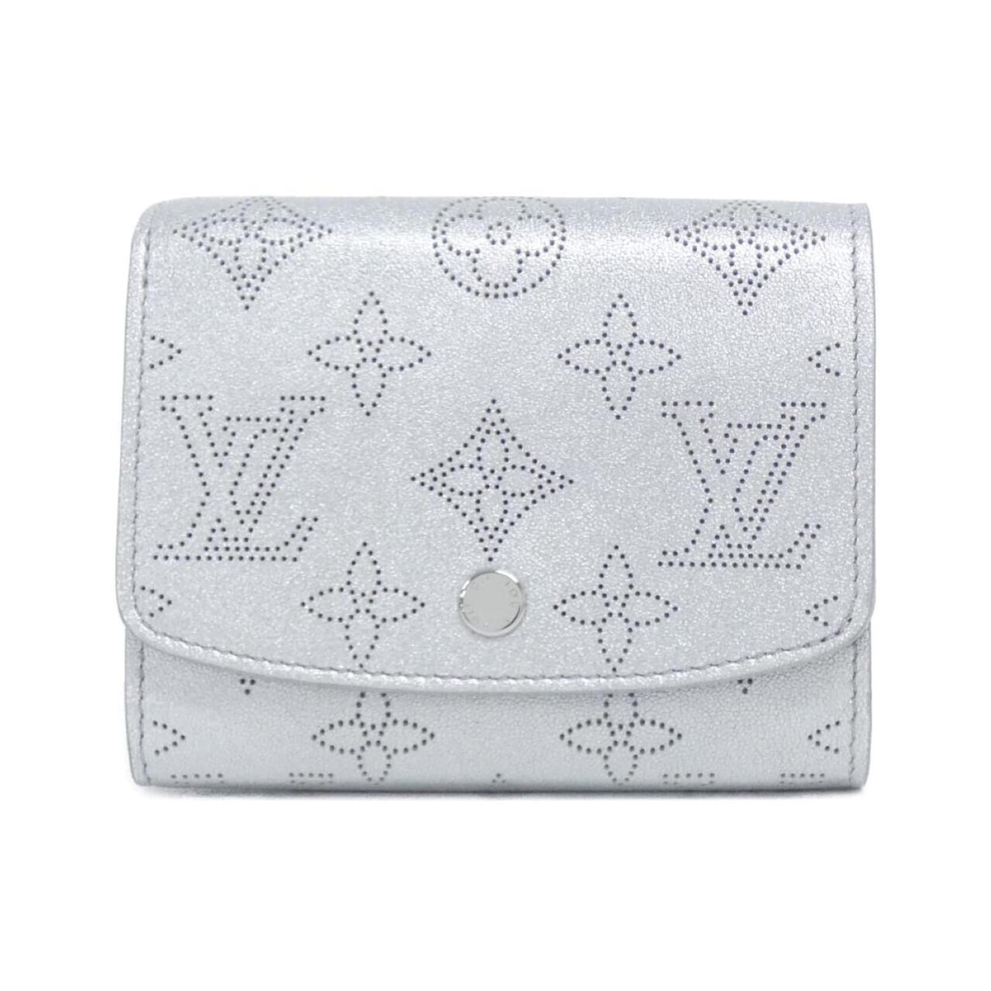 Louis Vuitton Mahina Silver Mahina Leather Wallet