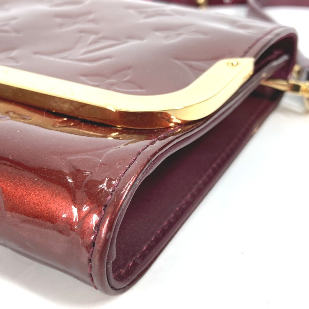 Louis Vuitton Monogram Vernis Purple Rouge Fauviste Monogram Vernis Clutch Bag Shoulder Bag