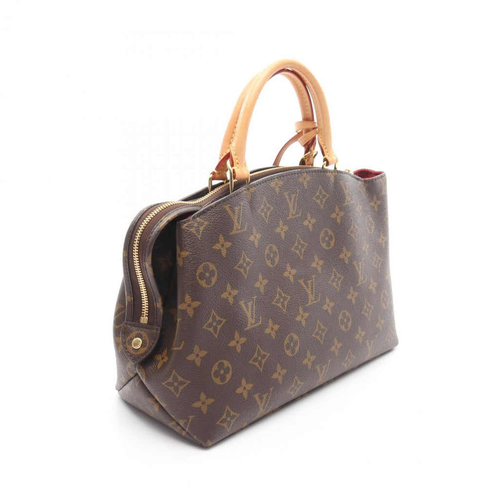 Louis Vuitton Brown Coated Canvas Leather Handbag