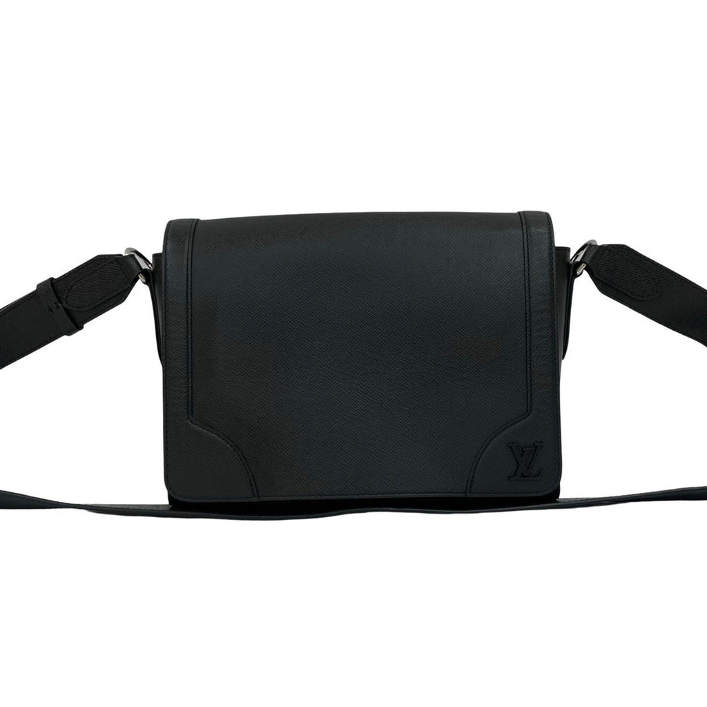 Louis Vuitton Black Leather Shoulder Bag