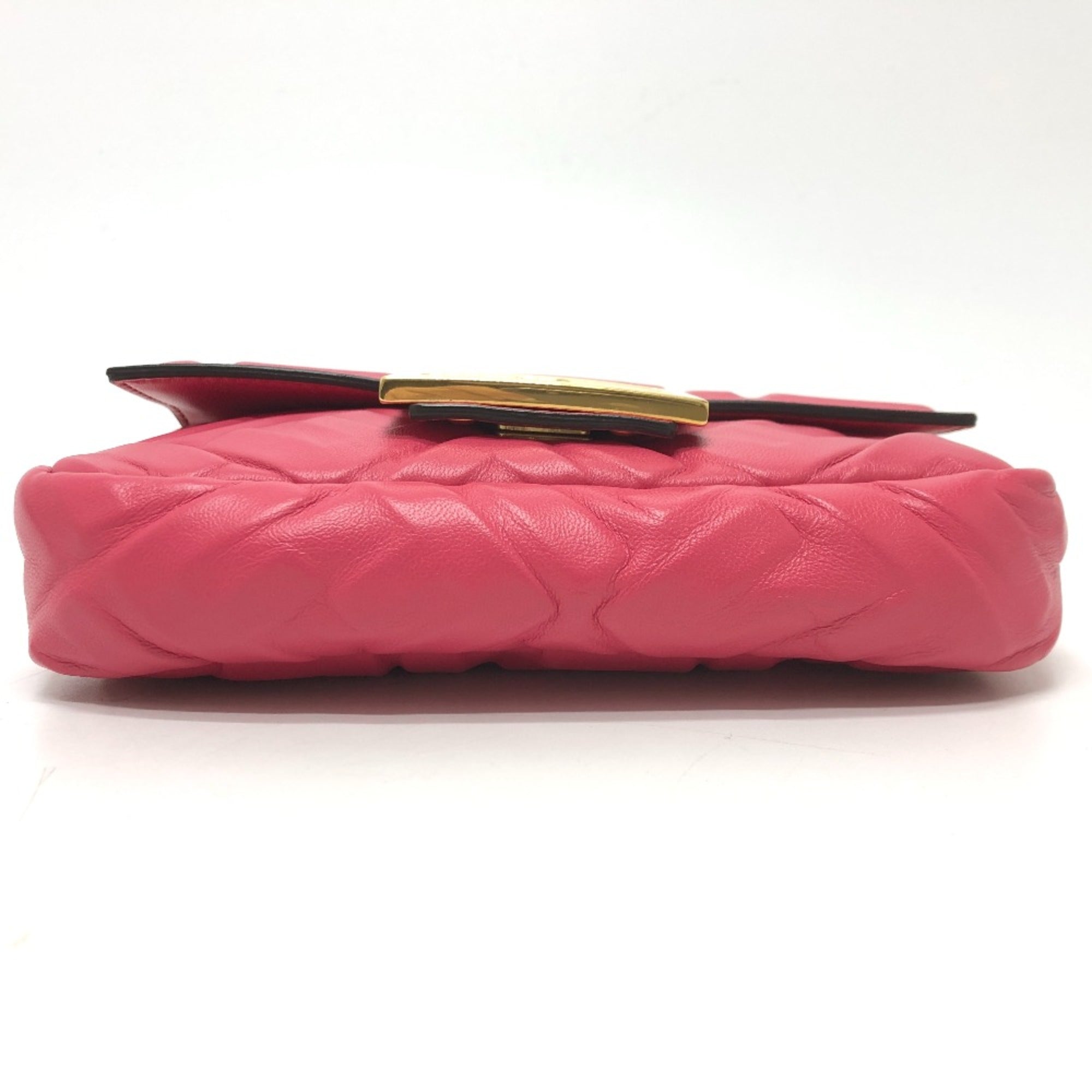 Fendi Pink Leather Shoulder Bag