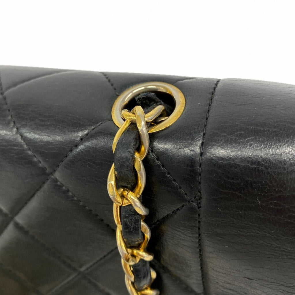 Chanel Black Leather Shoulder Bag