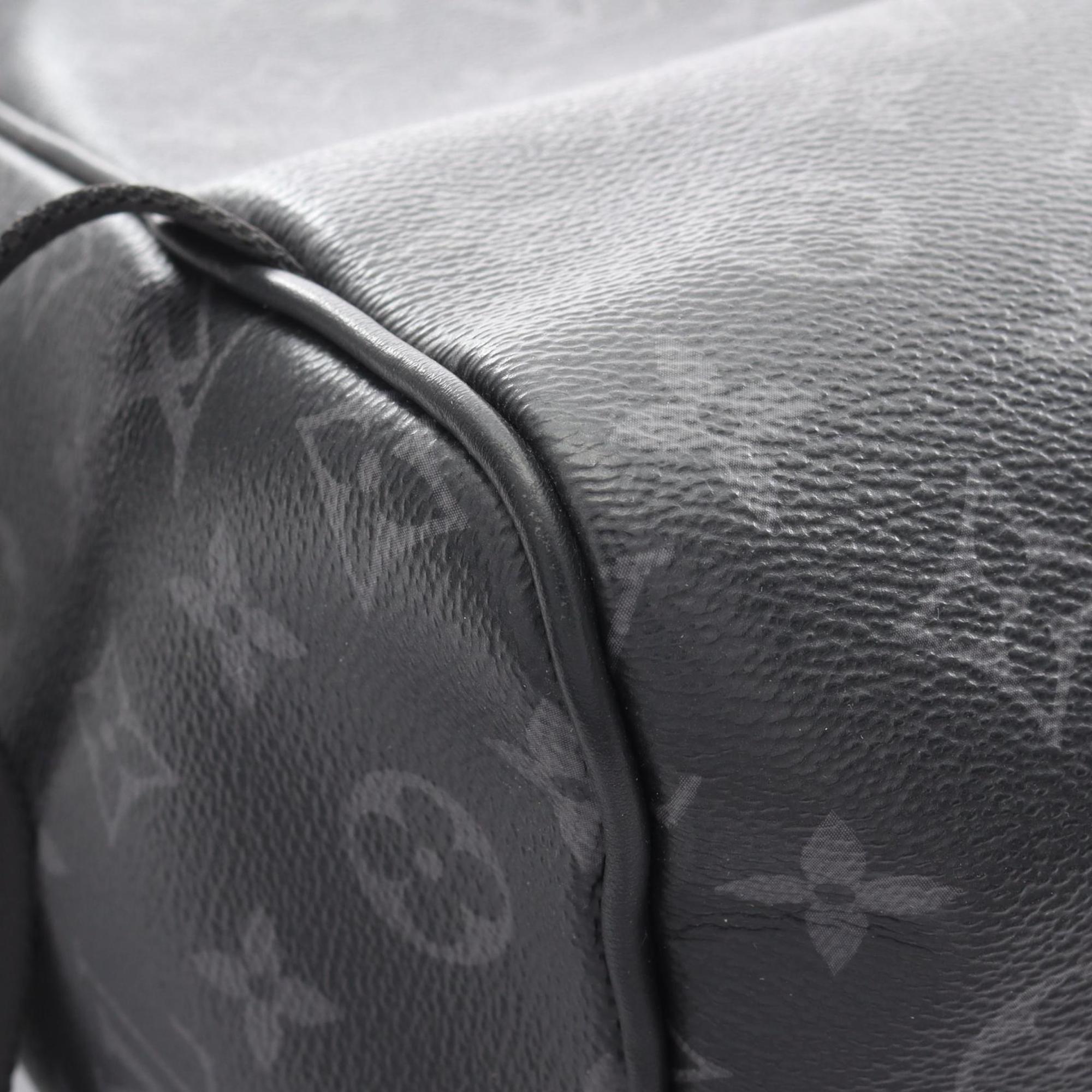 Louis Vuitton Black Monogram Eclipse Coated Canvas Leather Backpack