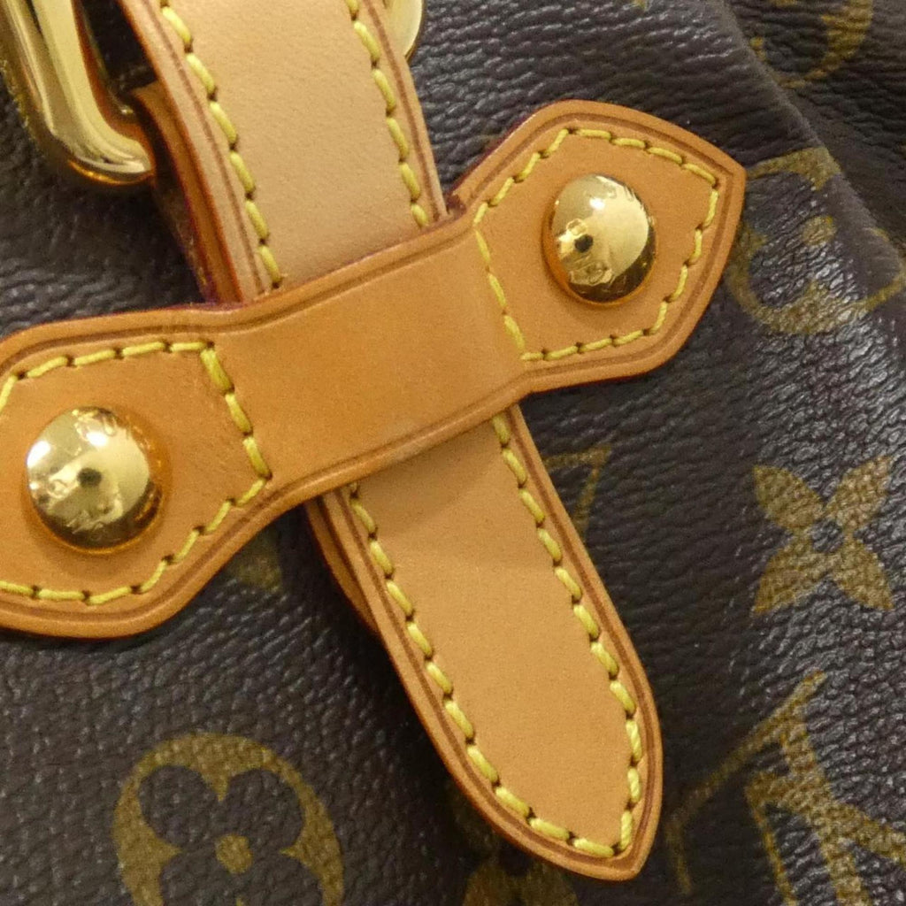 Louis Vuitton Brown Coated Canvas Shoulder Bag