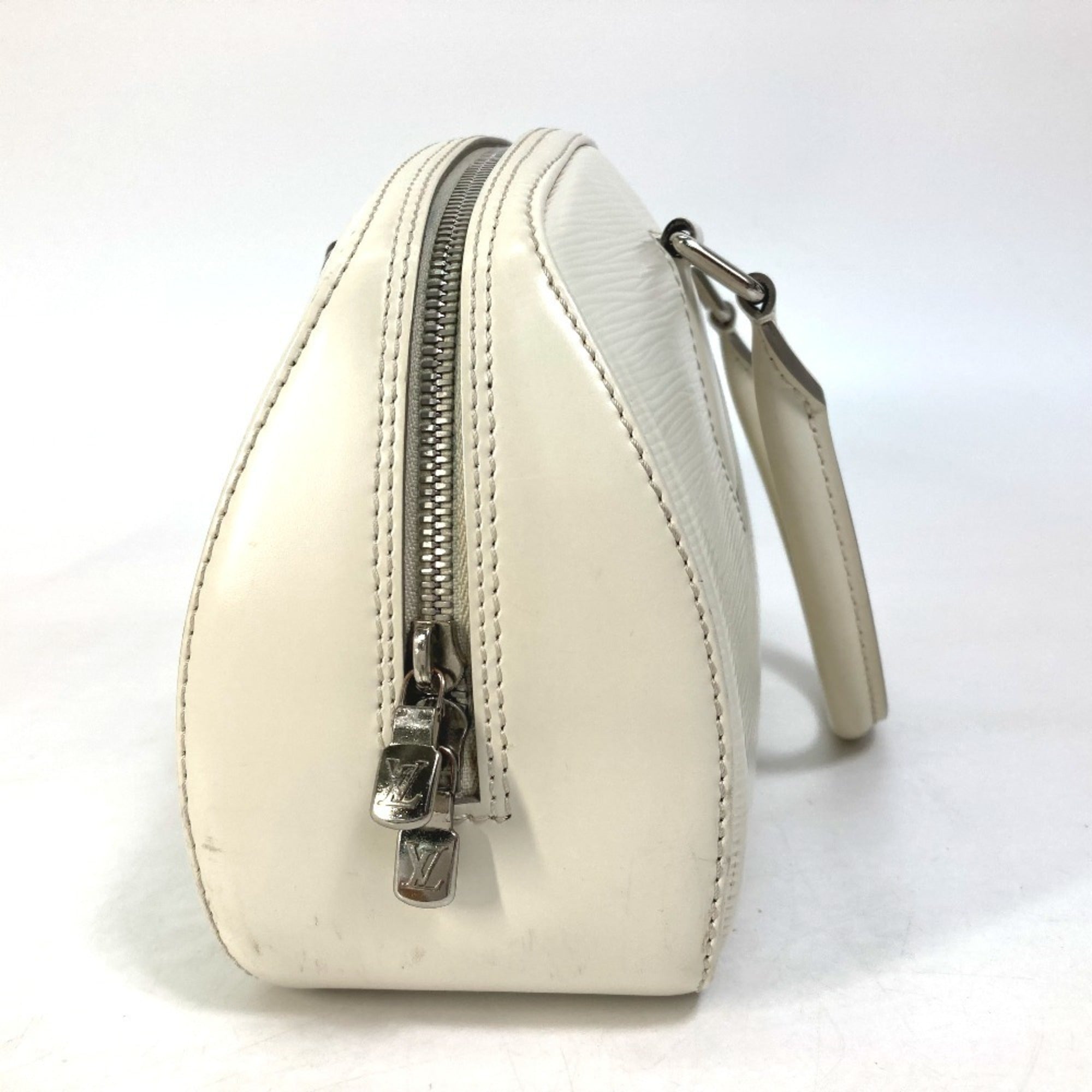 Louis Vuitton Epi Lv Off White White Epi Leather Boston Bag Handbag