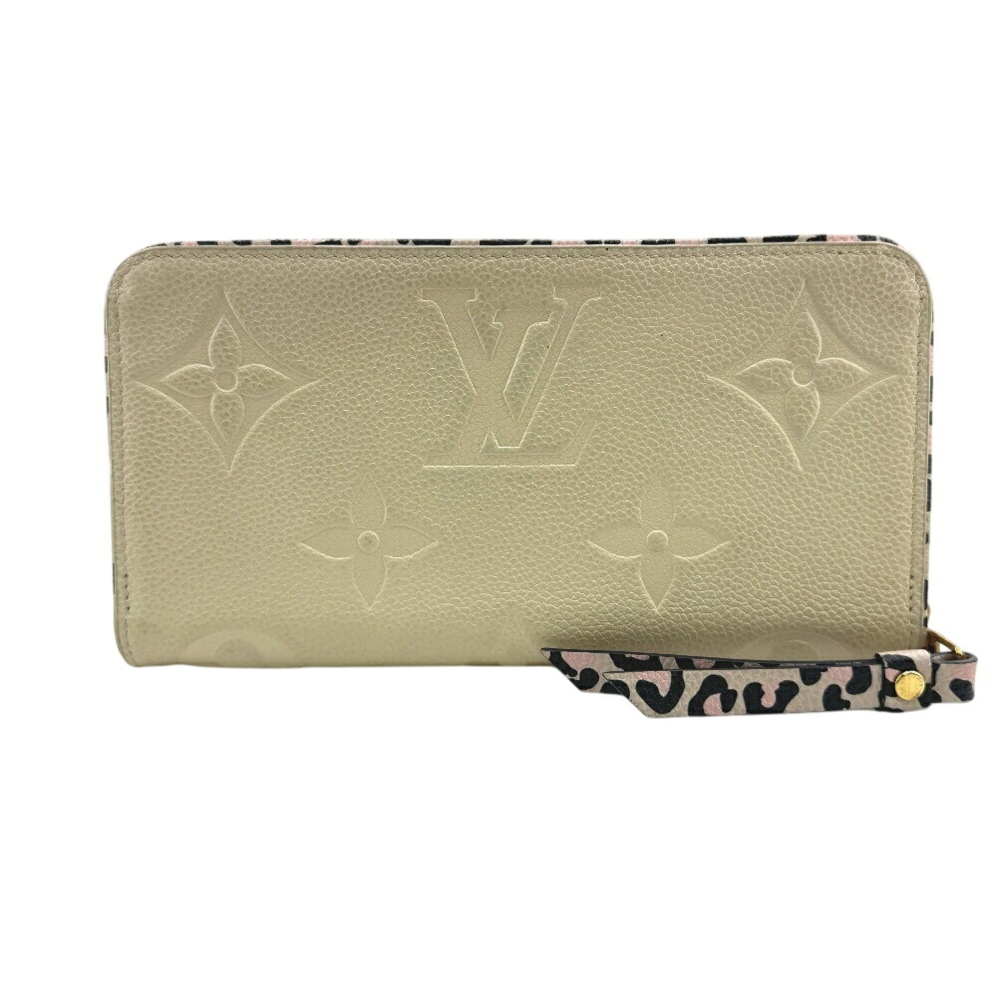 Louis Vuitton Beige Leather Long Wallet
