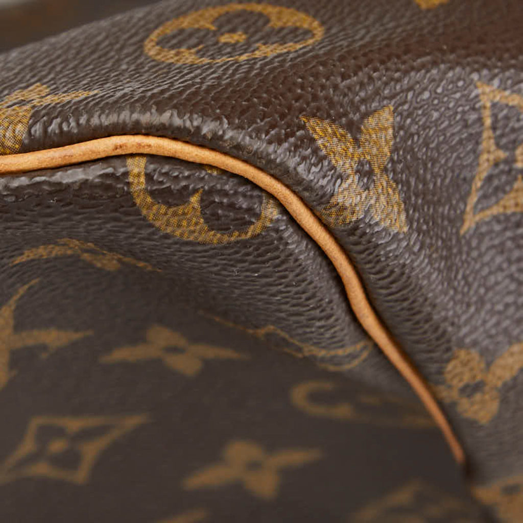 Louis Vuitton Brown Pvc Leather Boston Bag