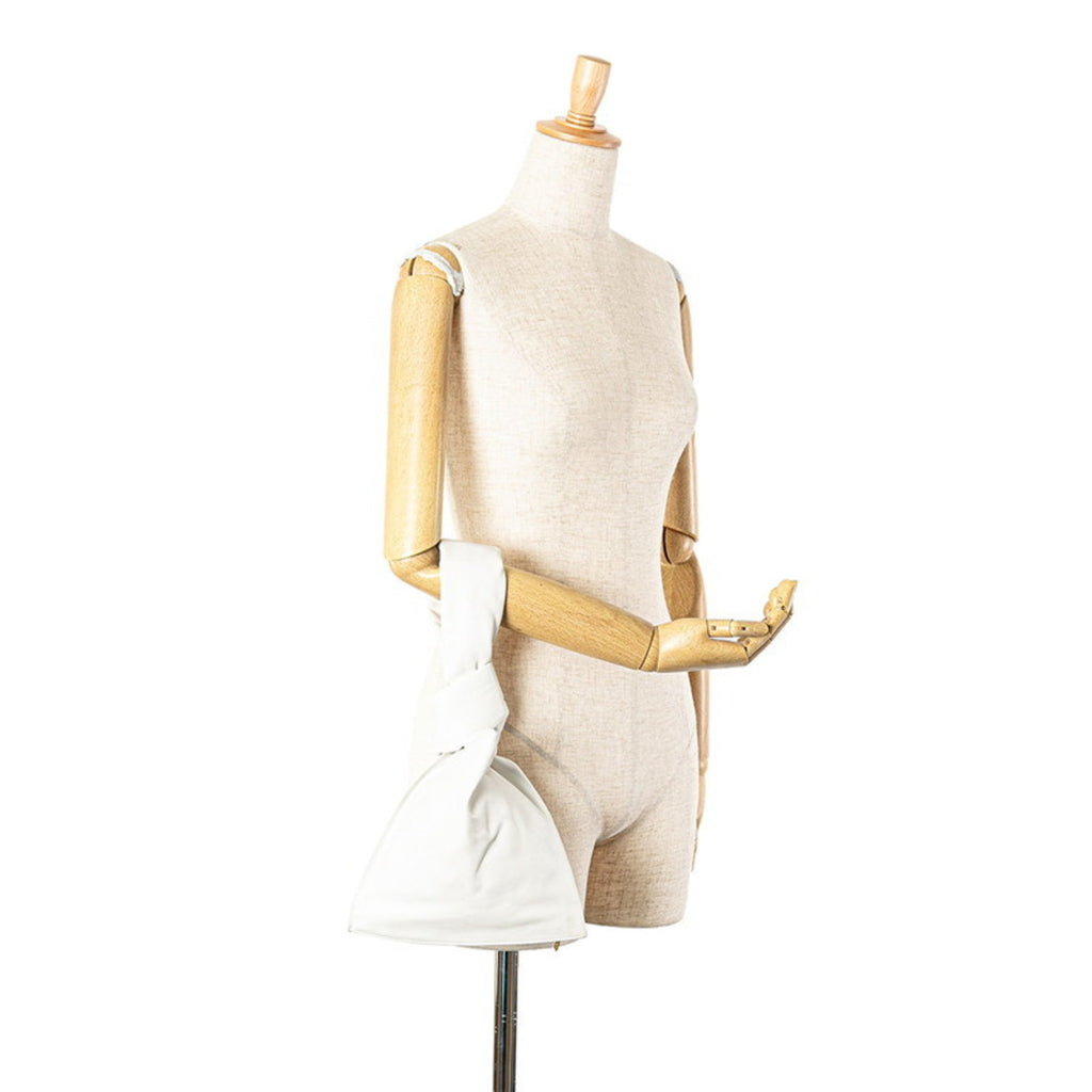 Bottega Veneta White Leather Handbag