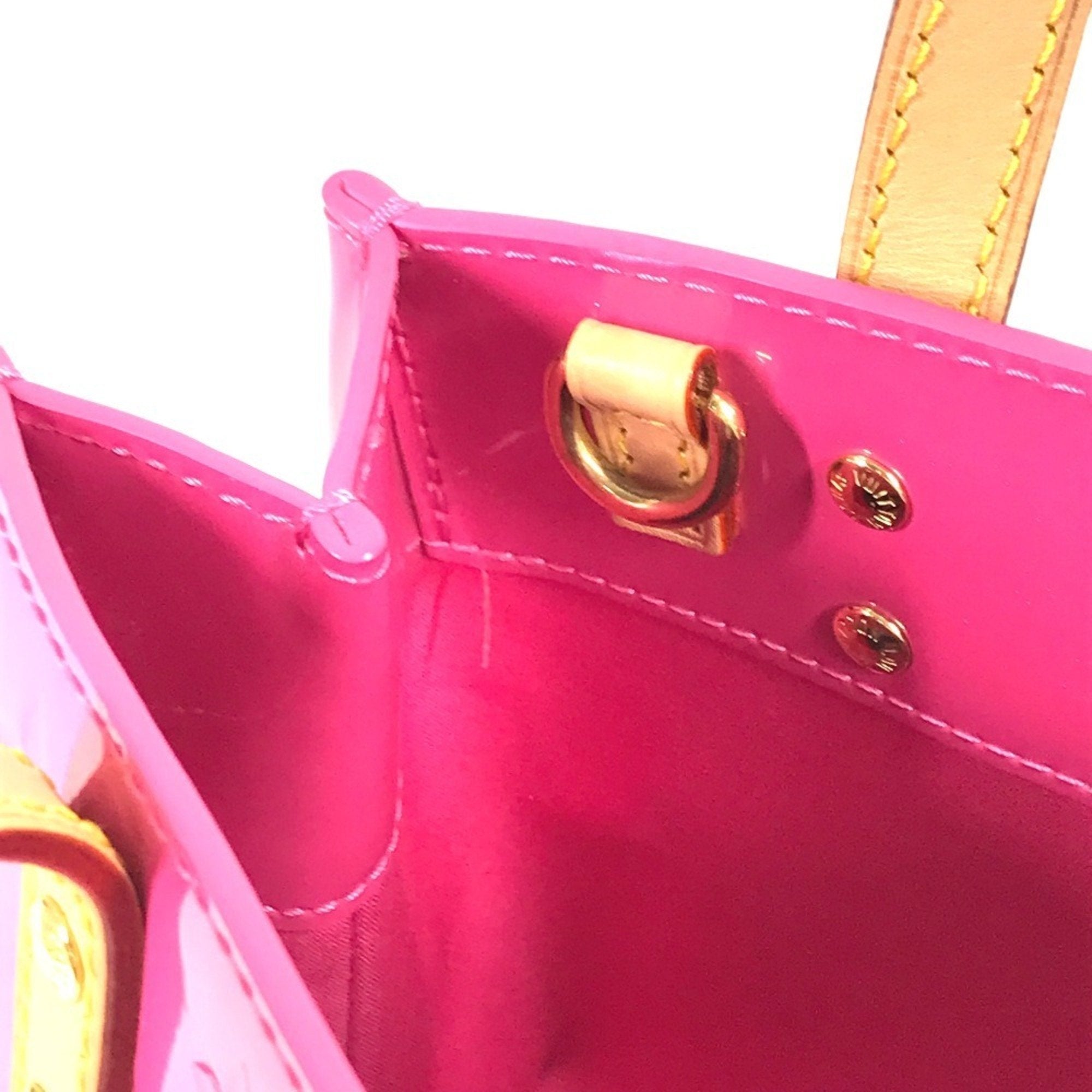 Louis Vuitton Pink Monogram Vernis Handbag Shoulder Bag Tote Bag