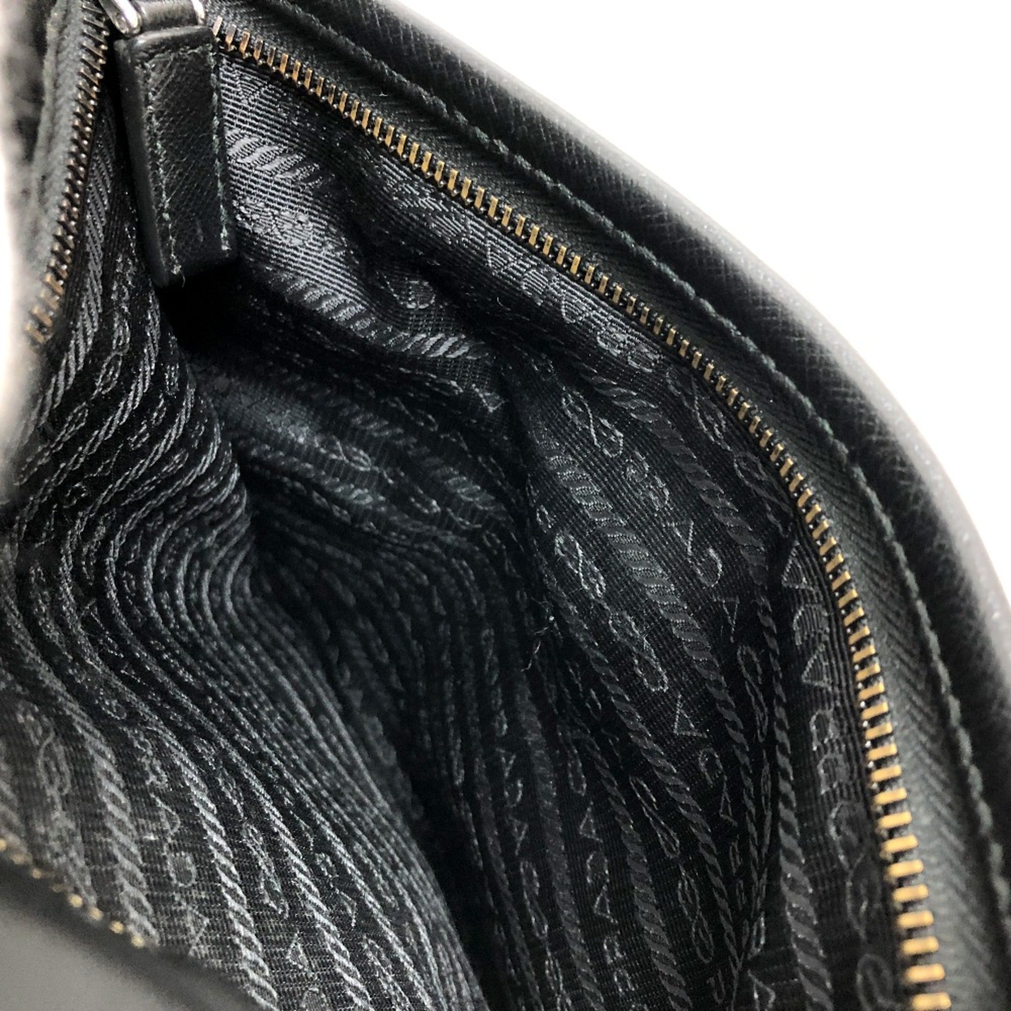 Prada Black Cloth Shoulder Bag