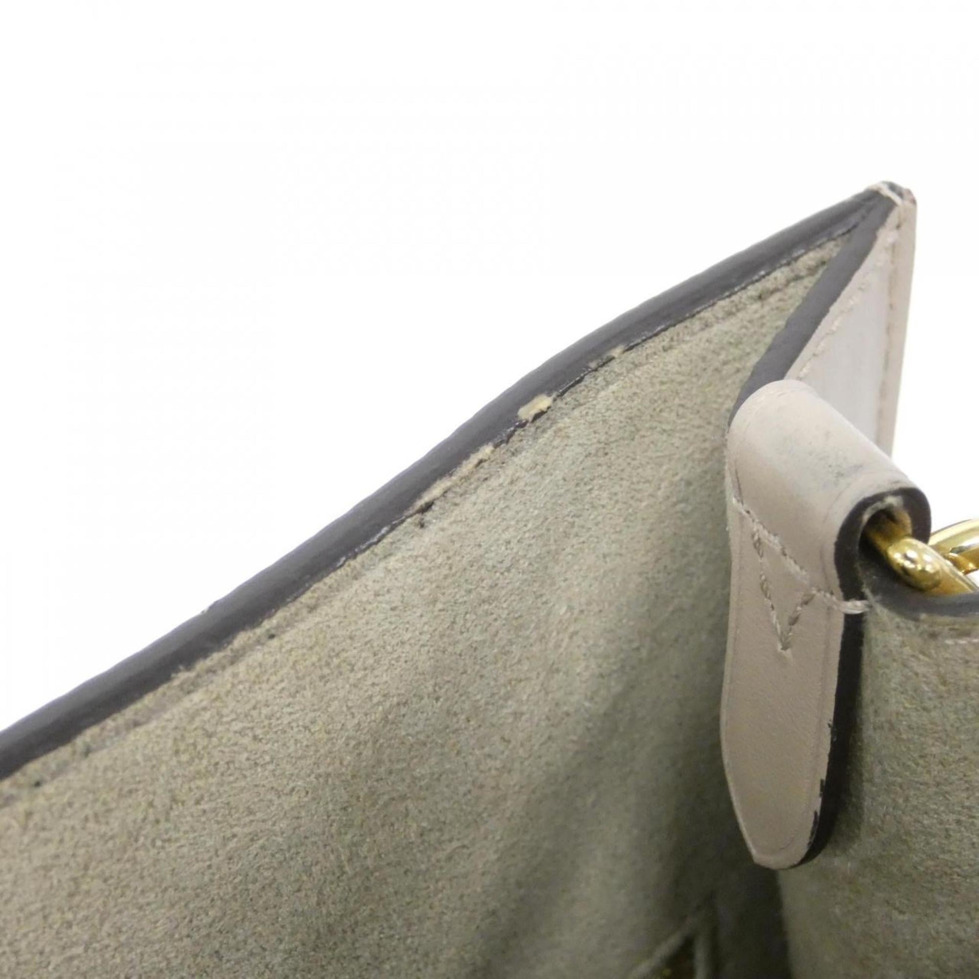 Louis Vuitton Beige Leather Handbag