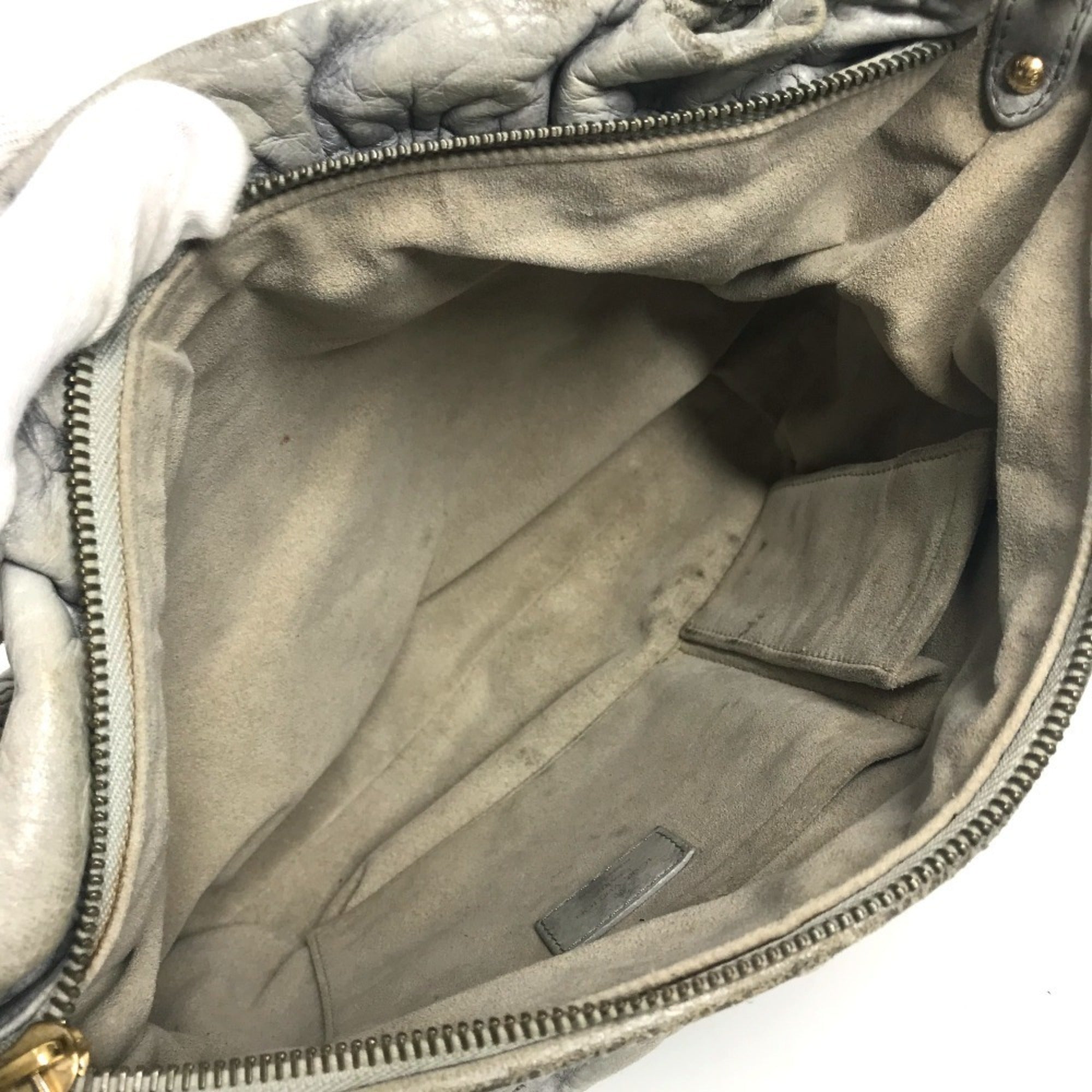 Louis Vuitton Monogram Olympe Ecru Galle Gray Leather Handbag Shoulder Bag