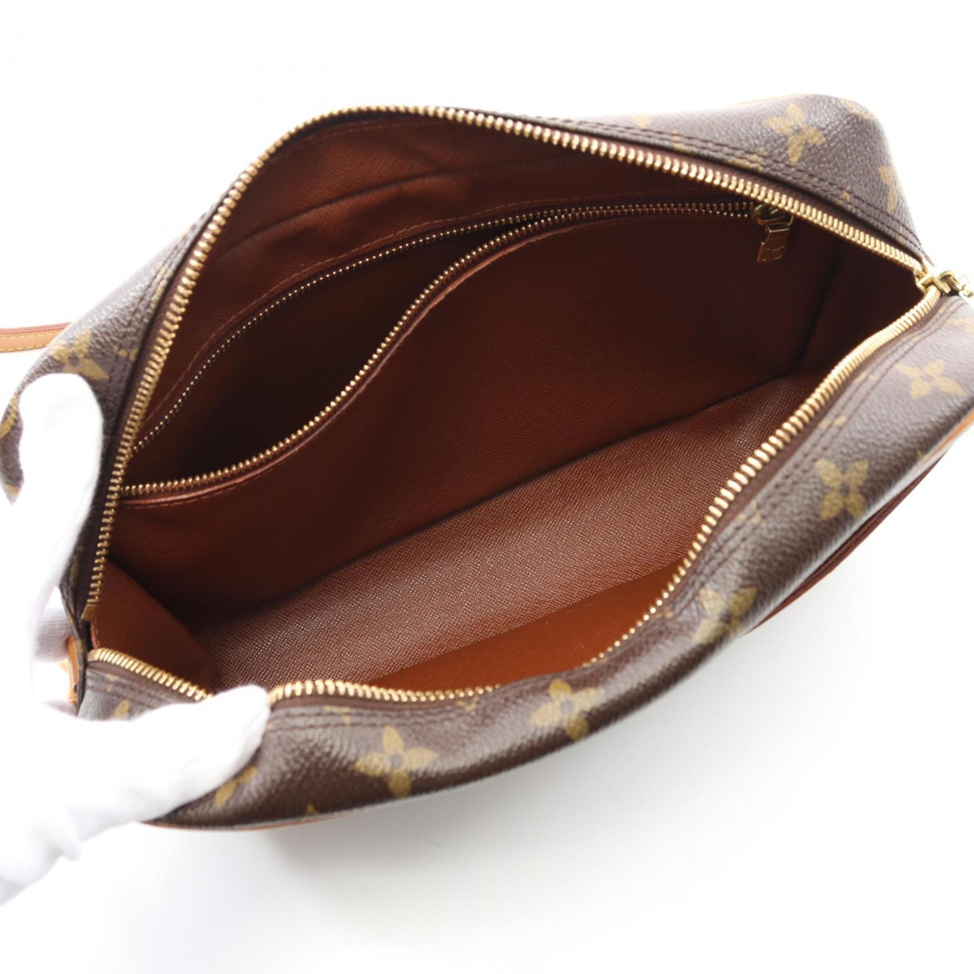 Louis Vuitton Brown Coated Canvas Shoulder Bag